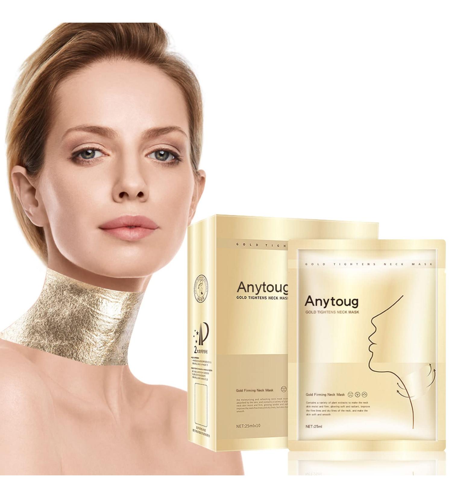 Anti-Aging Neck Wrinkle Pads - Moisturizing Gold Firming Mask for Fine Line Prevention - 10 Patches - Buy Online on GoSupps.com