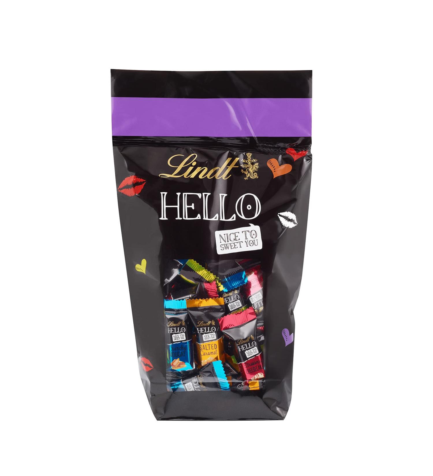 Buy Lindt Hello Mini Stick Mix Bag - 4 Varieties of Filled Alpine Milk Chocolate | 600g Gift for Chocolate Lovers - International Shipping Available - Buy Online on GoSupps.com