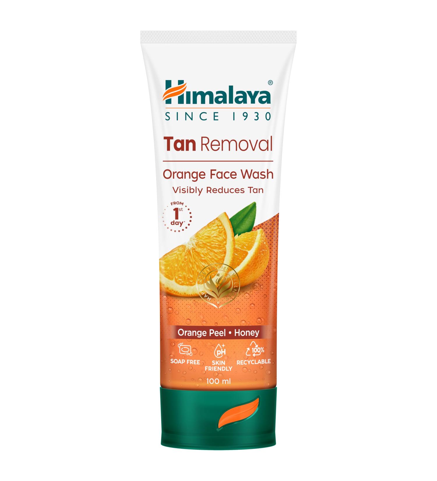 Himalaya Tan Removal Orange Face Wash 100ml - Buy Online on GoSupps.com