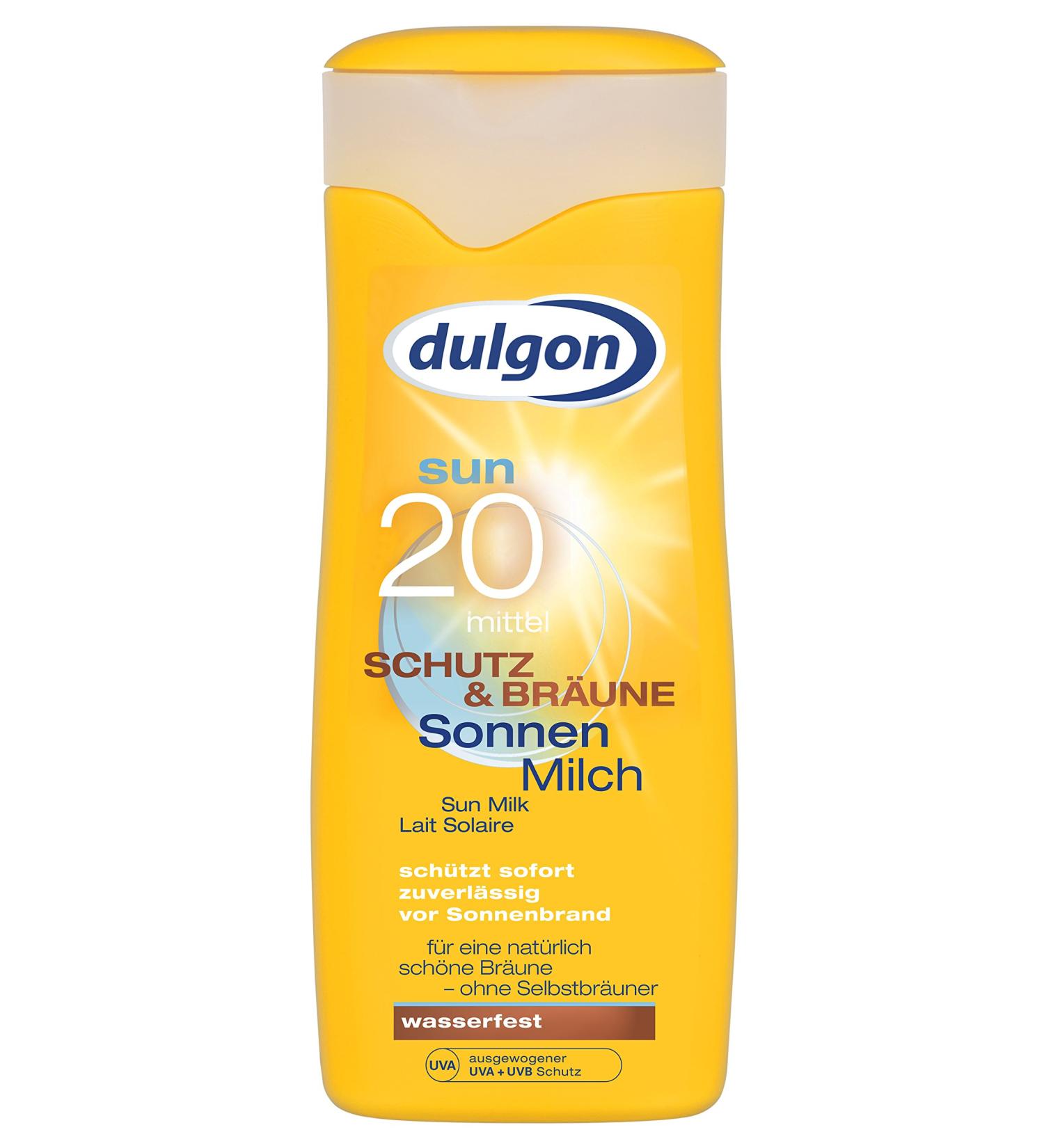 Dulgon Sun Milk Protection & Tan SPF 20 pack of 2 (2 x 250 ml)