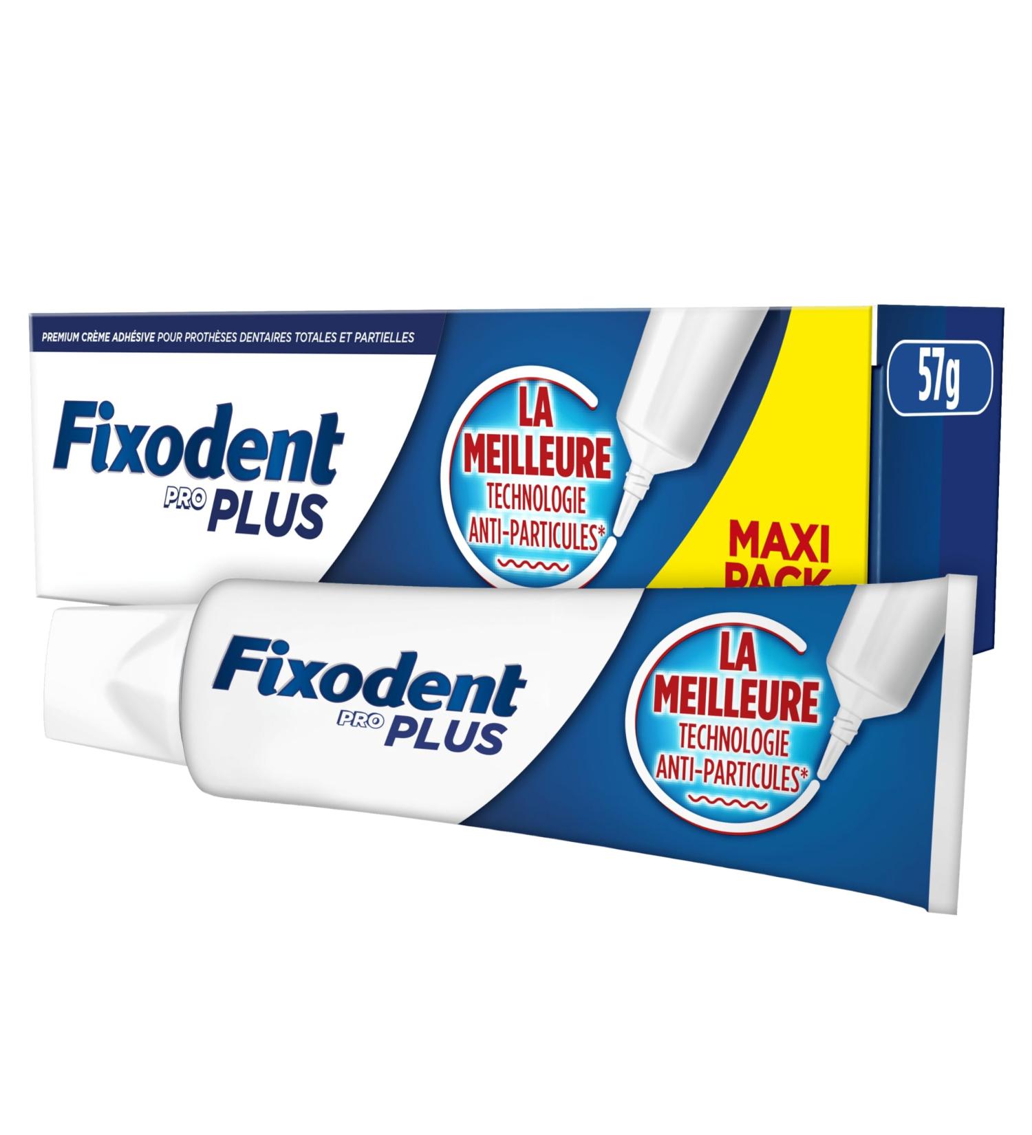 Fixodent Pro Plus La Meilleure Technologie Anti-Particules Cr me Adh sive Pour Proth ses Dentaires 57G - Buy Online on GoSupps.com