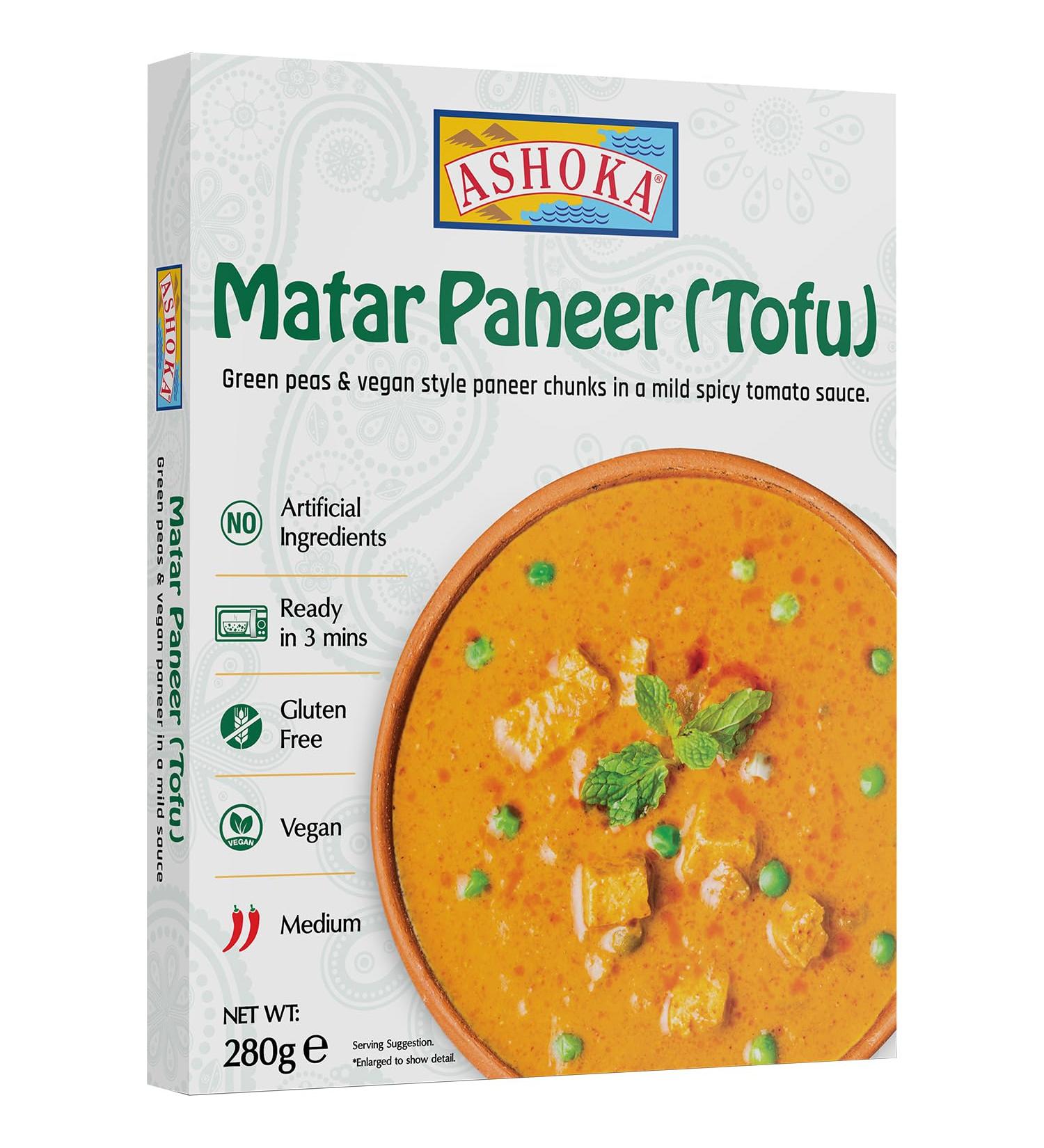 ASHOKA - Instant Paneer Matar - 1 X 280 GR - Buy Online on GoSupps.com