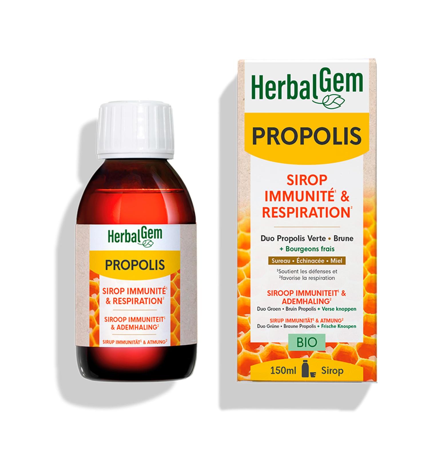  Herbalgem Herbalgem - Propolis Syrup - Adults - Organic - 150 ml - Buy Online on GoSupps.com