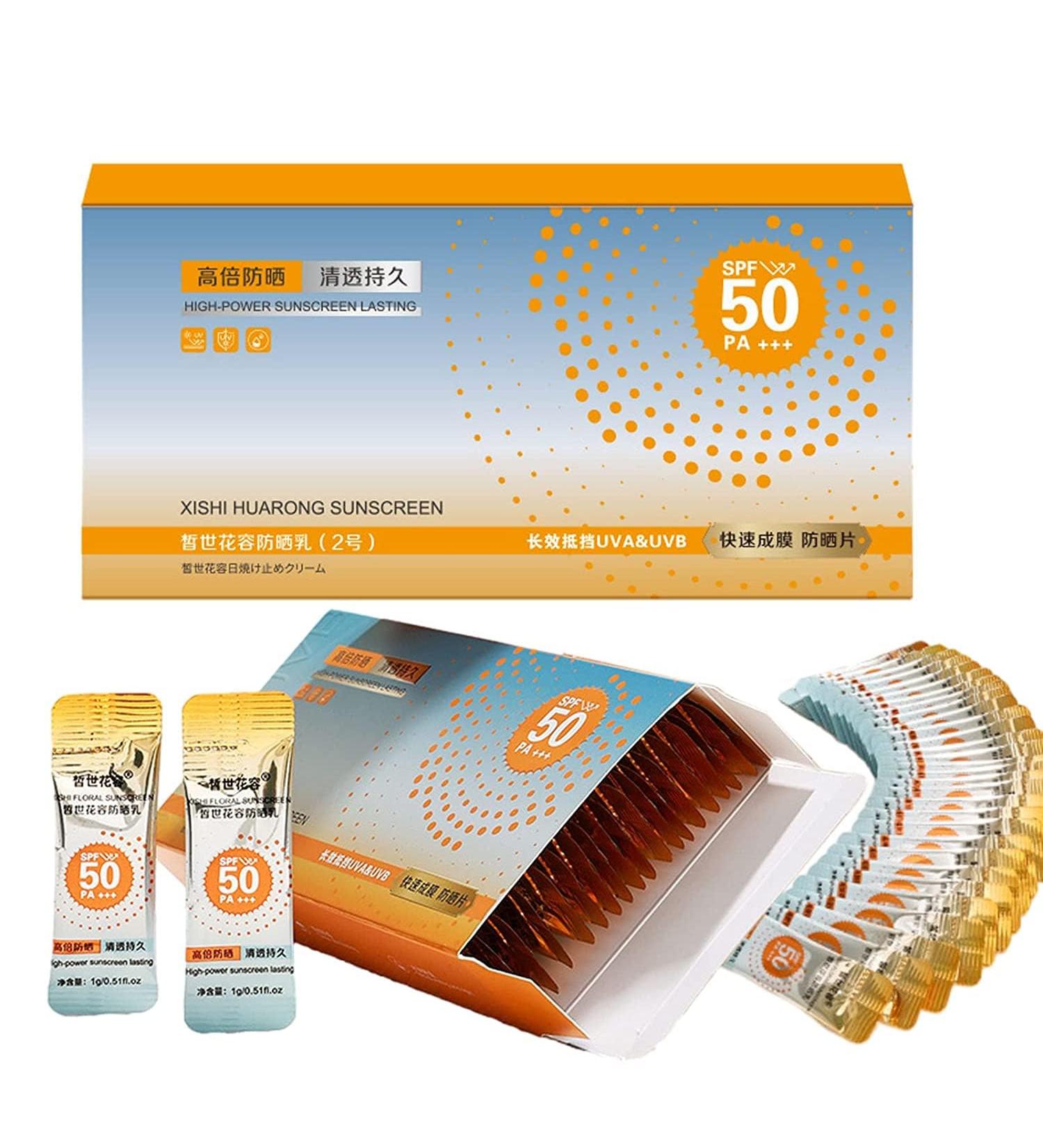  REPWEY 2 Box Super Sun Protection Sunscreen Xishi Huarong Sunscreen Spf50+ Moisturizing Sunscreen Lasting Protection Sunscreen - Buy Online on GoSupps.com