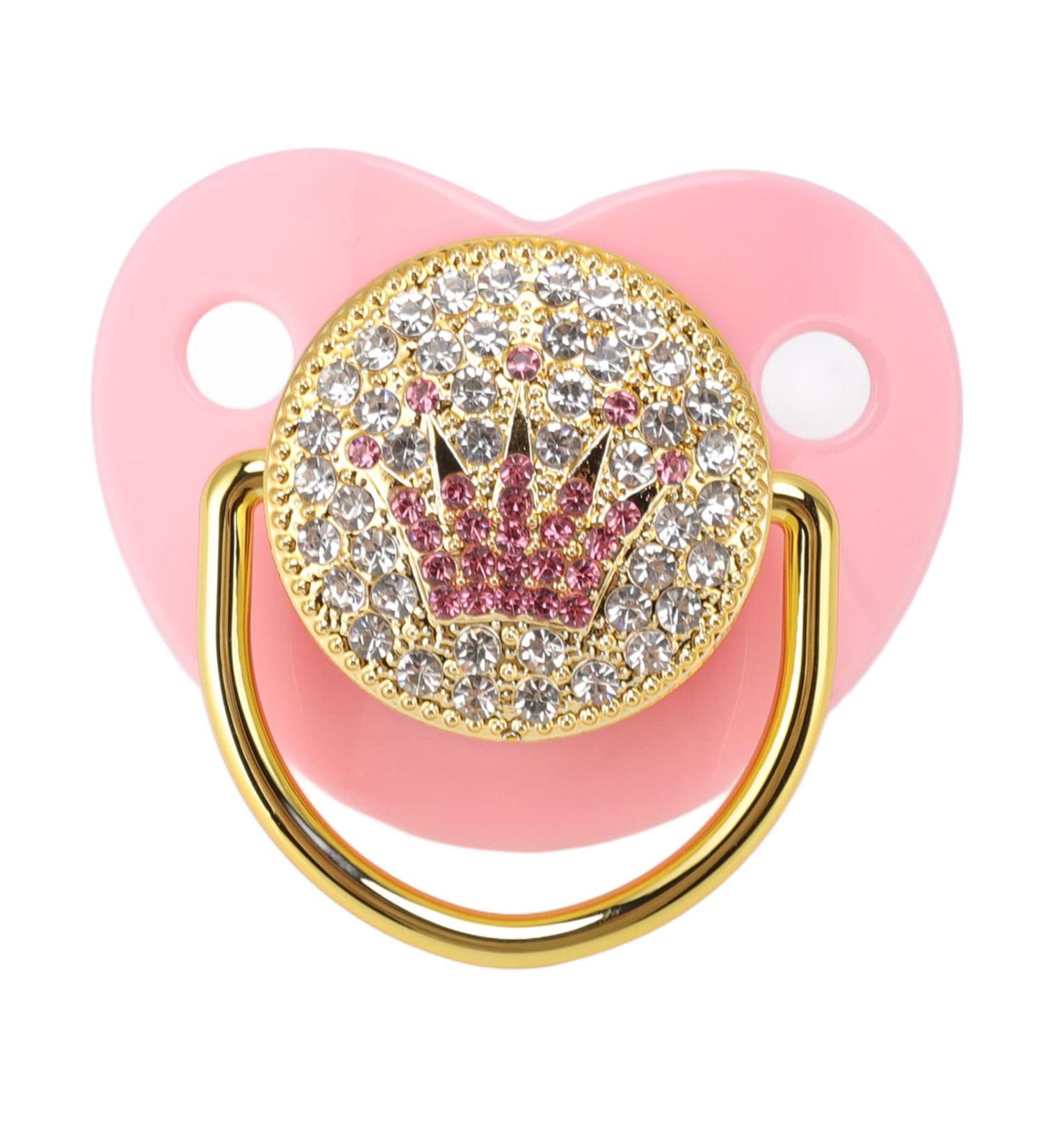 Alomejor Baby Pacifier - Ultra Light Soft Bling Silicone for 6-18 Months Infant (Pink) - Buy Online on GoSupps.com