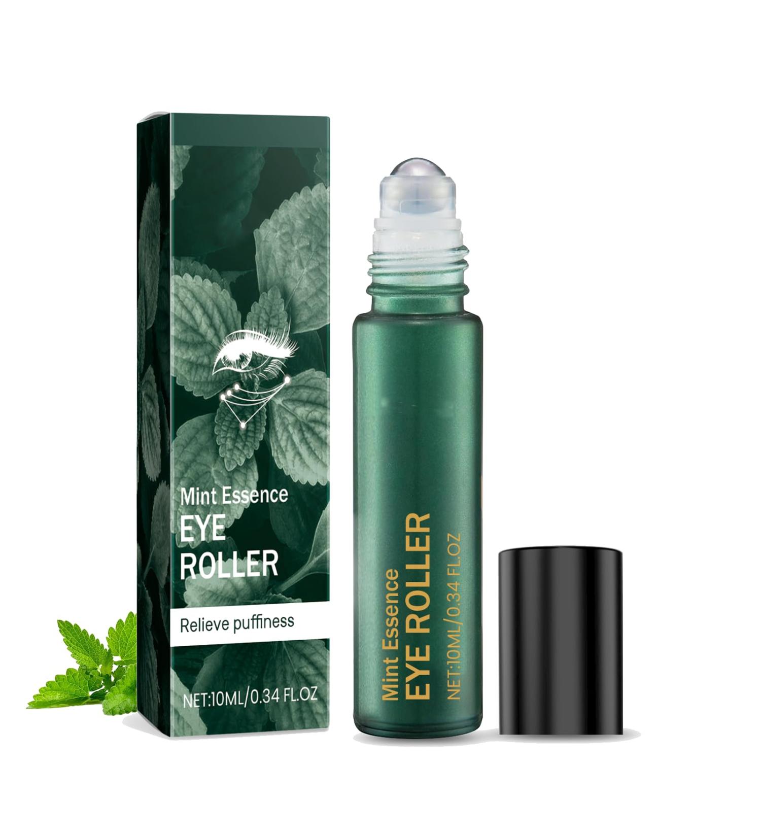 Mint Essence Serum Roller - Under Eye Cream - Eye Bags Remover - Eye Cream for Dark Circles and Puffy Eyes - Anti Wrinkle Eye Cream - Brighting Moisturing and Cooling Feeling 10ML - Buy Online on GoSupps.com