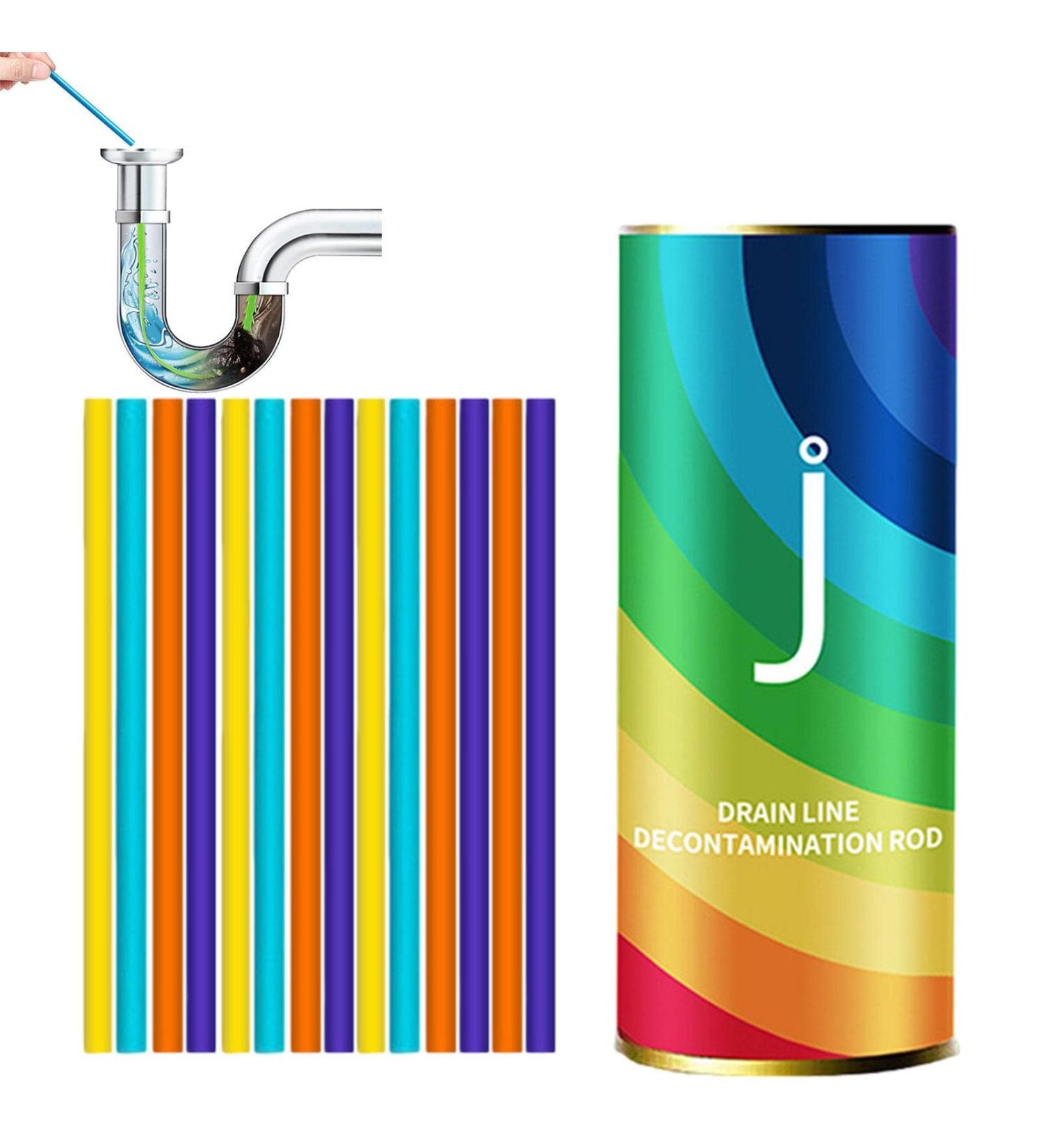 Drain Cleaning Stick Drain Pipe Cleaning Clog Sticks - 14 Kitchen Bathroom Sink Cleaner and Deodorizer for Sinks and Toilet Drains Aezon - Buy Online on GoSupps.com