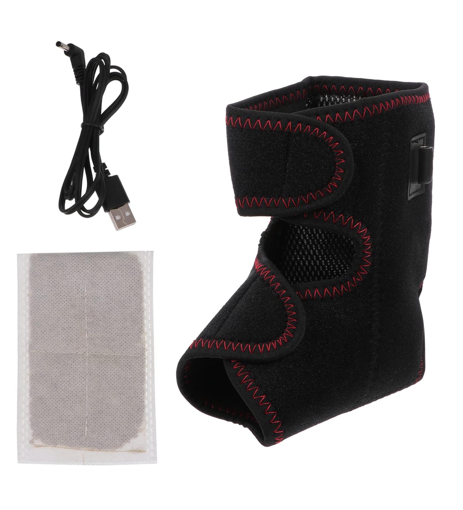 Healeved Electric Heating Ankle Protector | Ankle Sprain Support & Injury Brace | Heated Ankle Support - Buy Online on GoSupps.com