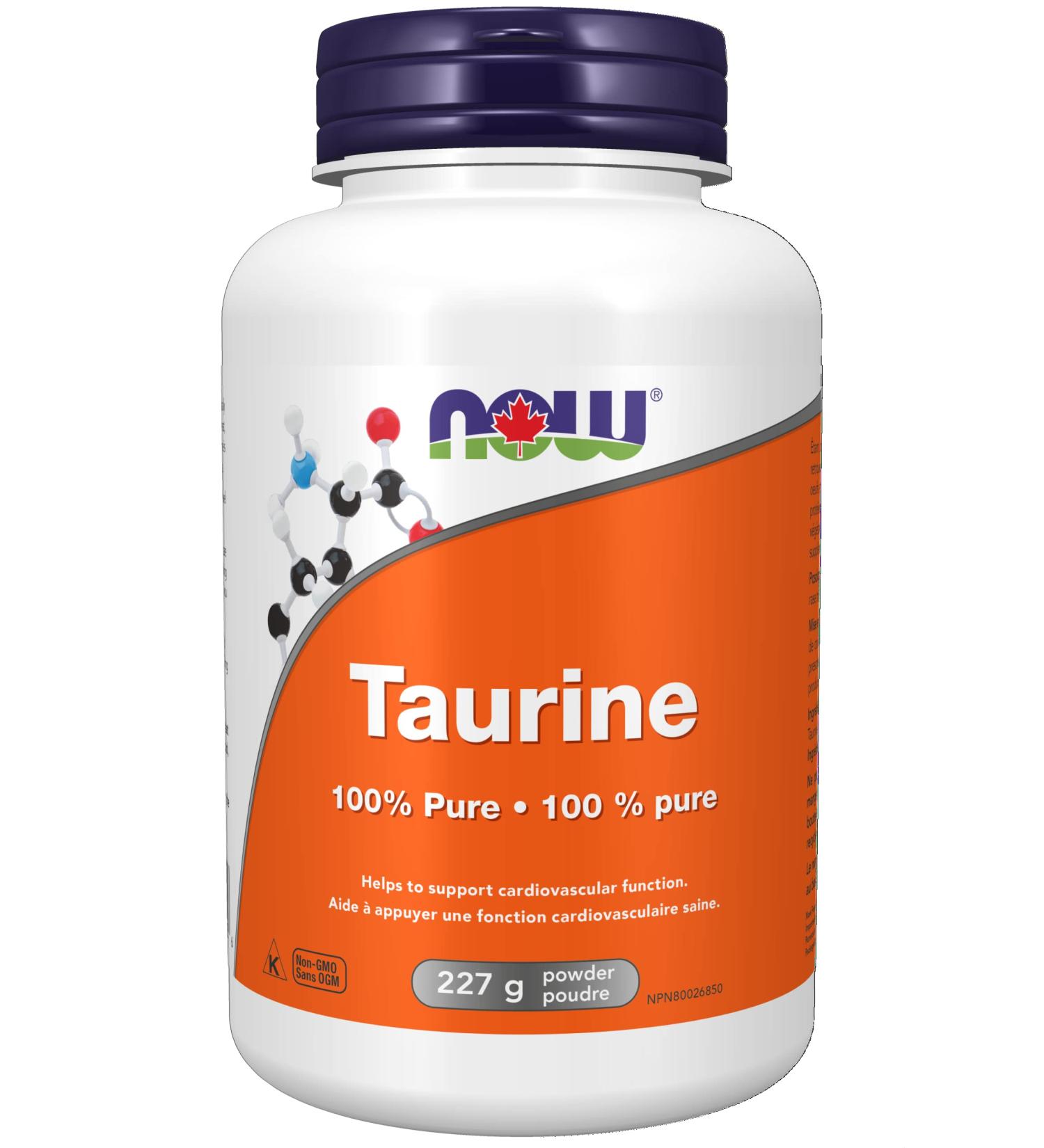 NOW Supplements Taurine Powder 227g - Buy Online on GoSupps.com