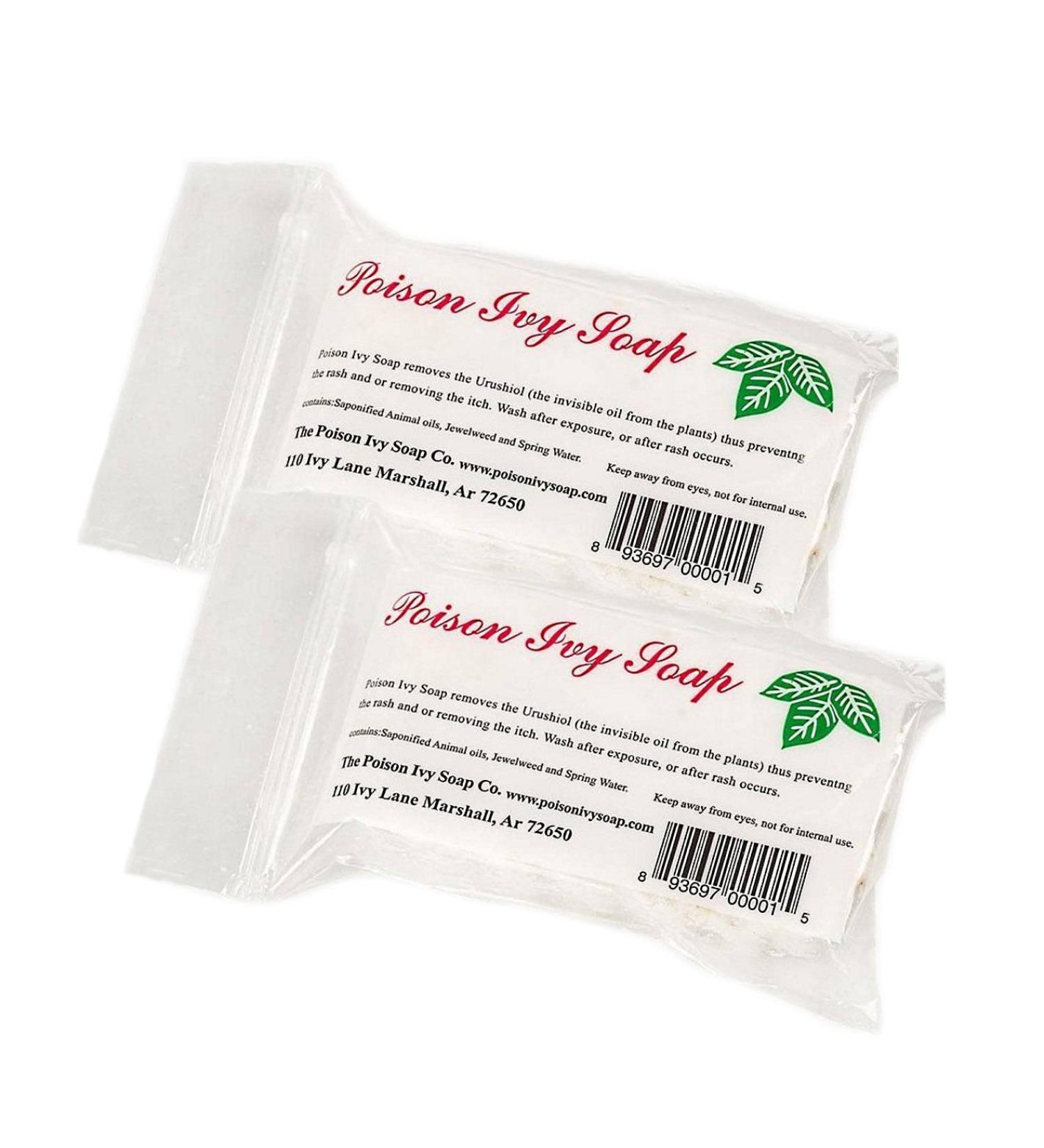 Poison Ivy Soap: All Natural Relief from Poison Ivy, Oak, and Sumac - 2 Pack - Buy Online on GoSupps.com
