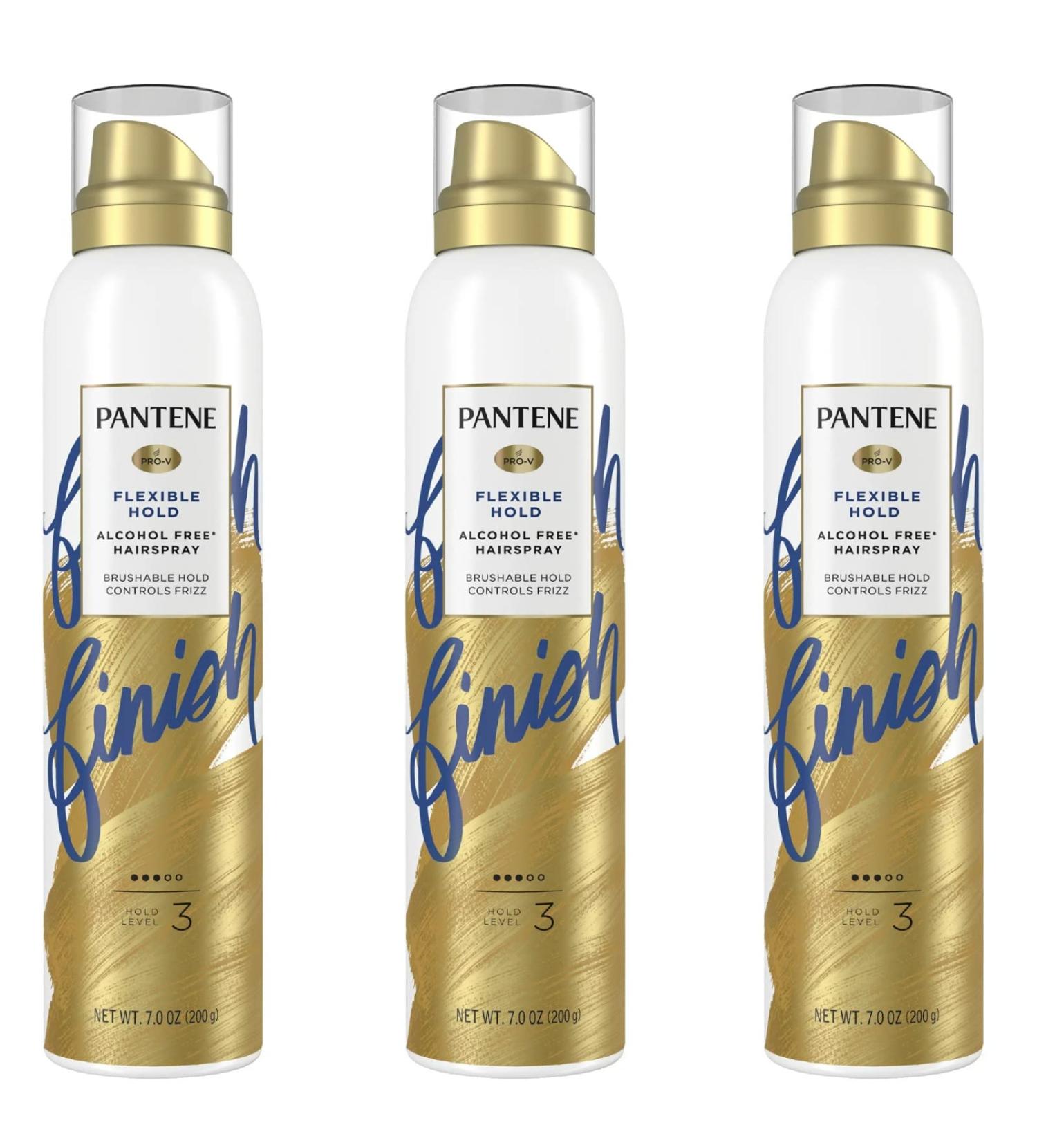 Pantene Smooth & Soft Finish Hairspray 7 Oz Pack of 3 - Pro-V Level 3, Humidity Resistant - Buy Online on GoSupps.com