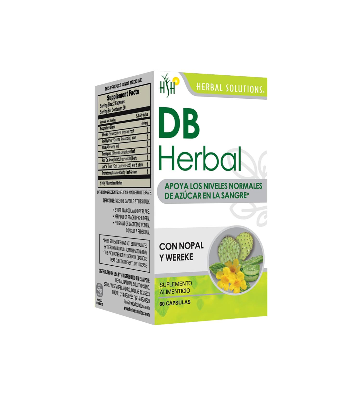 Natural Digestive Support with Nopal & Wereke - Healthy Glucose & Carbohydrate Metabolism Dietary Supplement - 50 Vegan Capsules