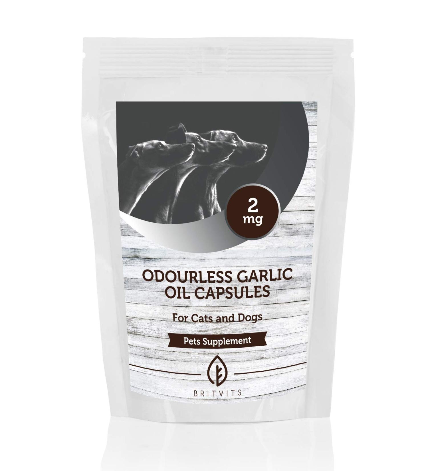 Healthy Mood Odorless Garlic Oil 2 mg for pets x 60 capsules