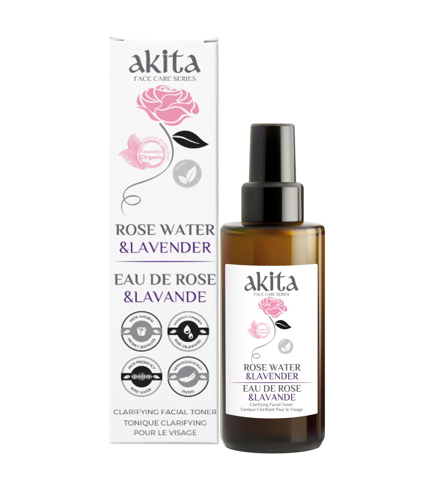 Natural Organic Non Deoiled Rose Water With Lavender 100mL - Buy Online on GoSupps.com