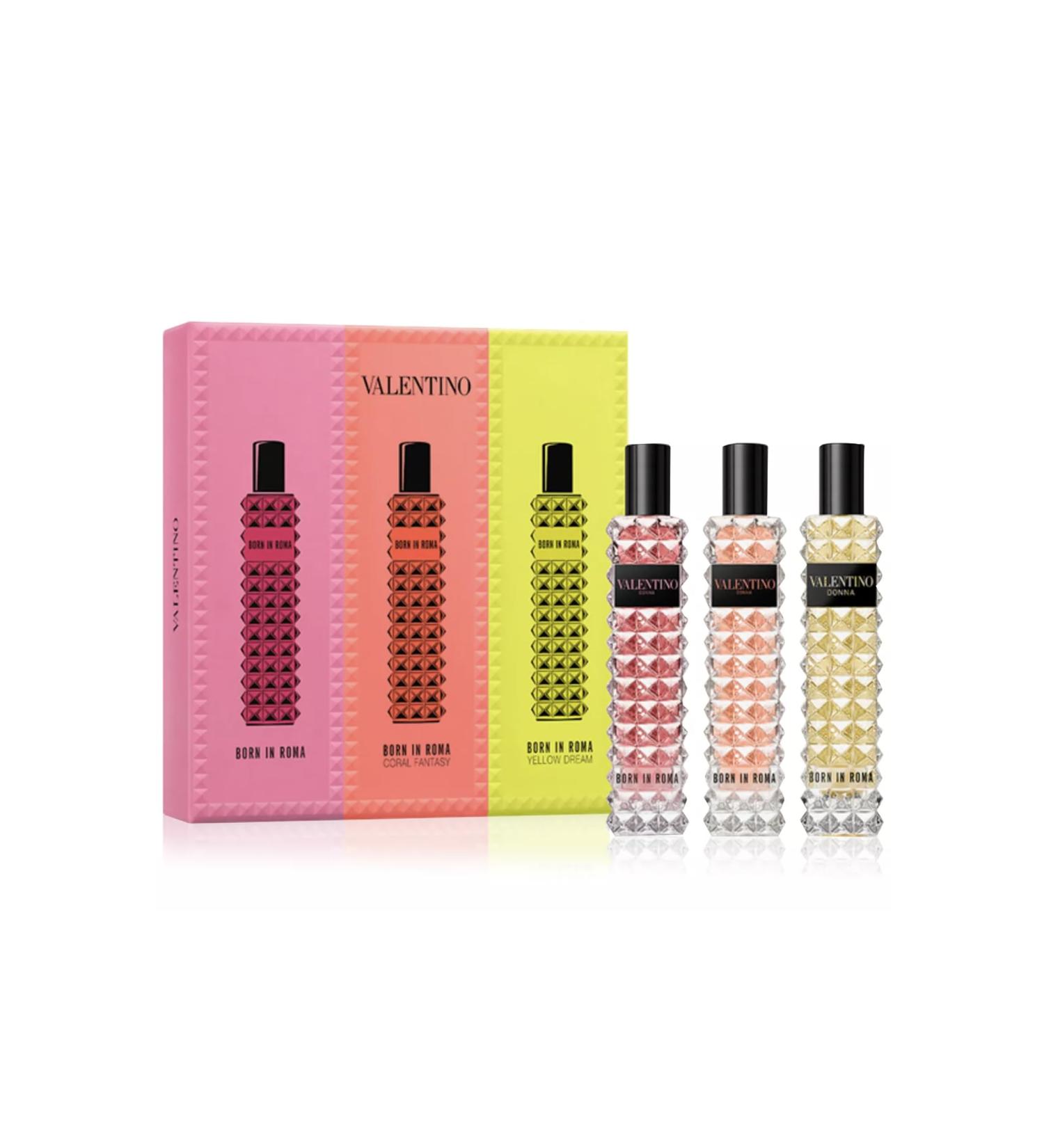 Valentino Donna Born in Roma Travel Spray Perfume Discovery Set 0.33 Fl Oz (Pack of 3)