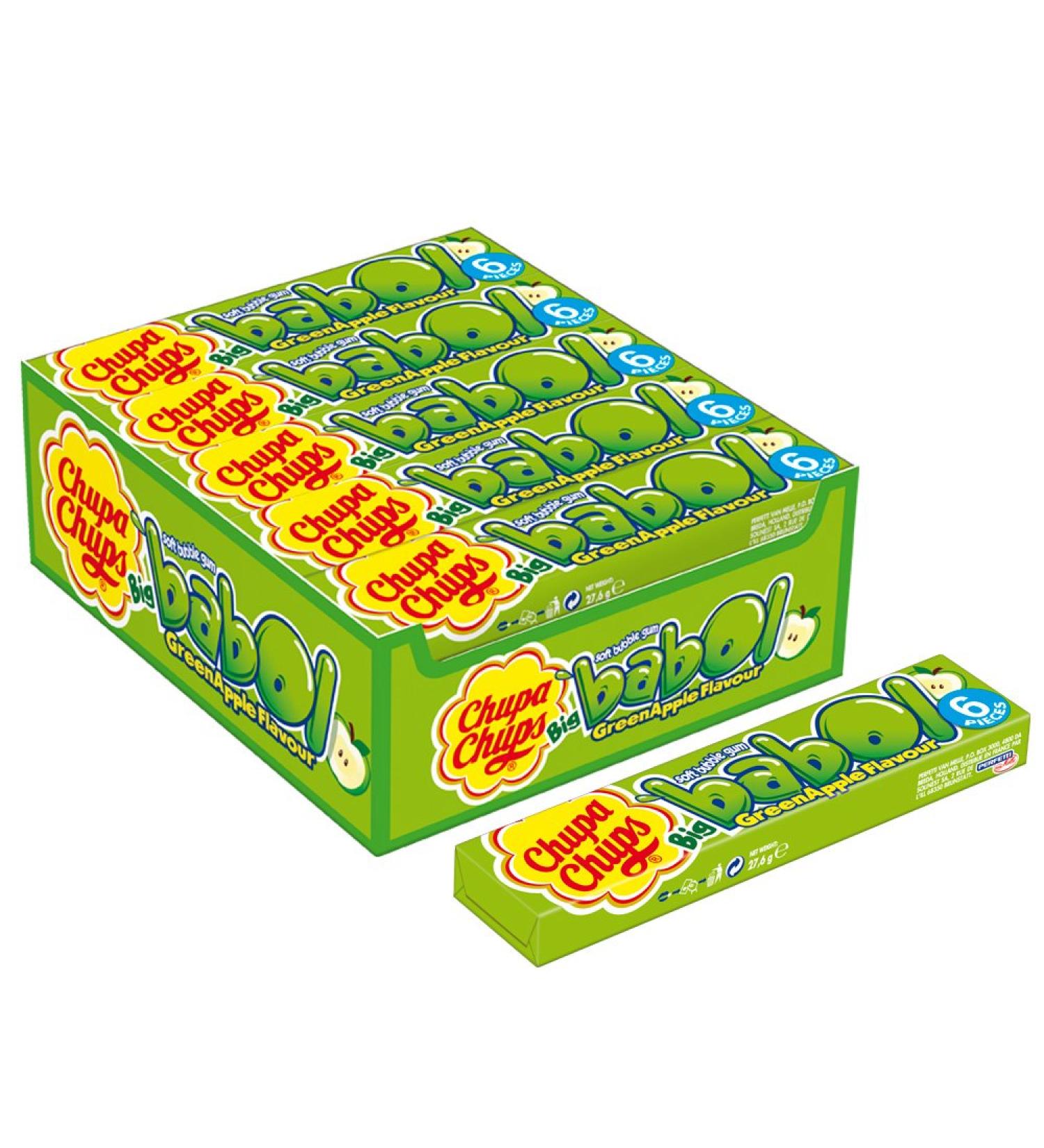 Chupa Chups Big babol Green Apple 20 Pieces (552g)