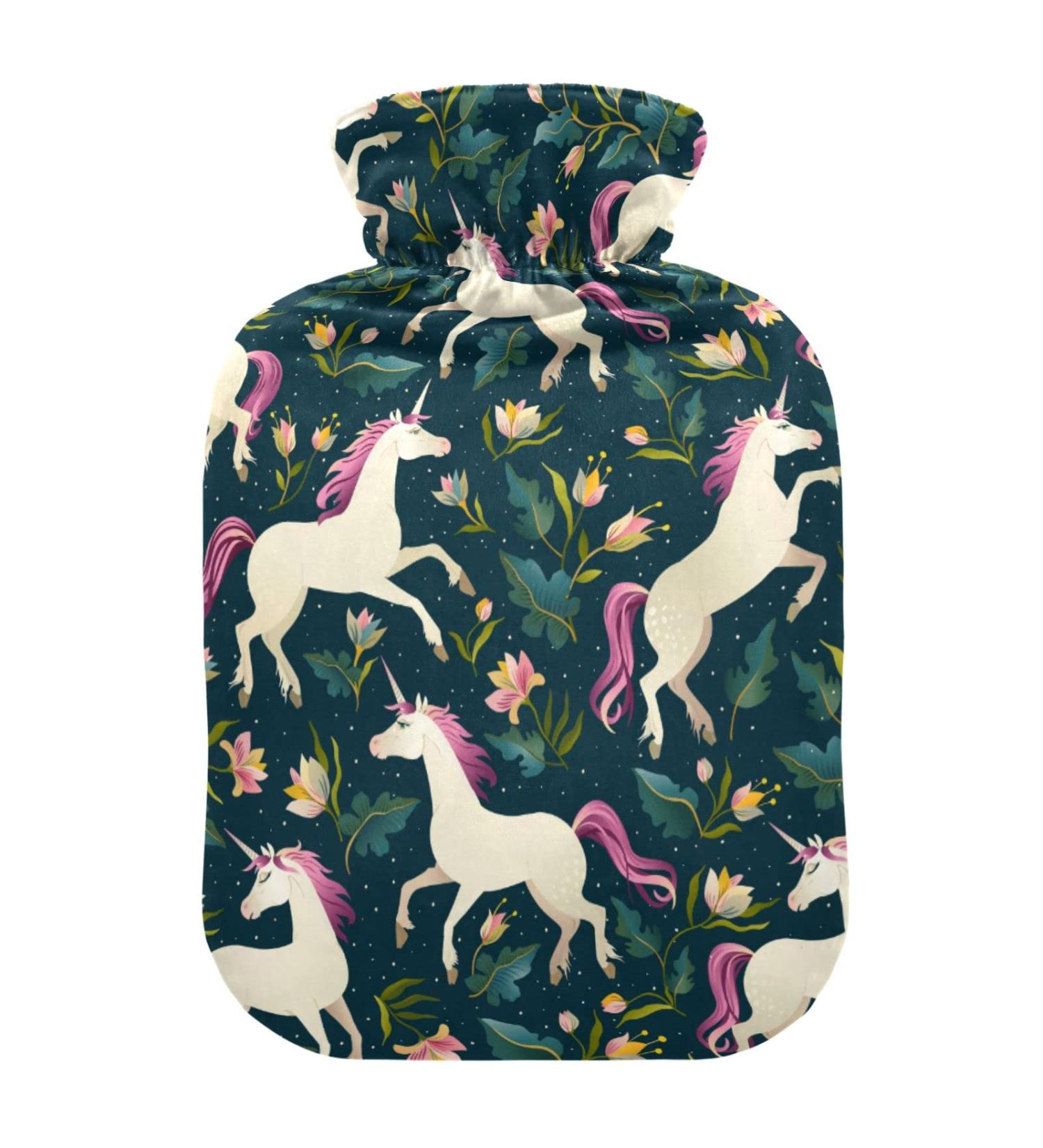 Buy Unicorn Forest Hot Water Bottle - 2L Cover for Pain Relief & Bed Warmer | Ideal for Sports Injuries | International Shipping Available - Buy Online on GoSupps.com