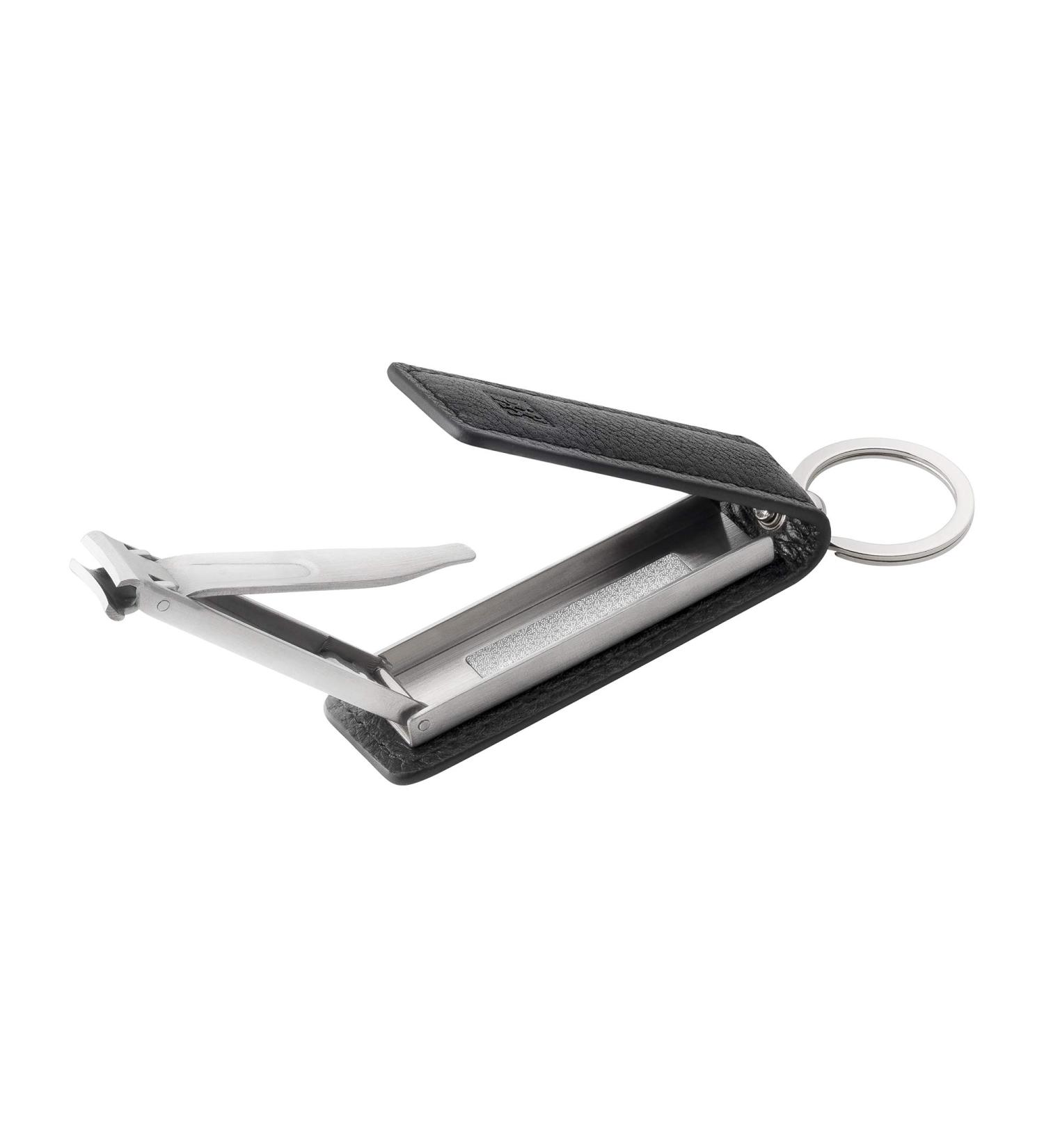 ZWILLING Travel Size Nail Clippers with Keychain and Nail Clippers with Nail File - Black