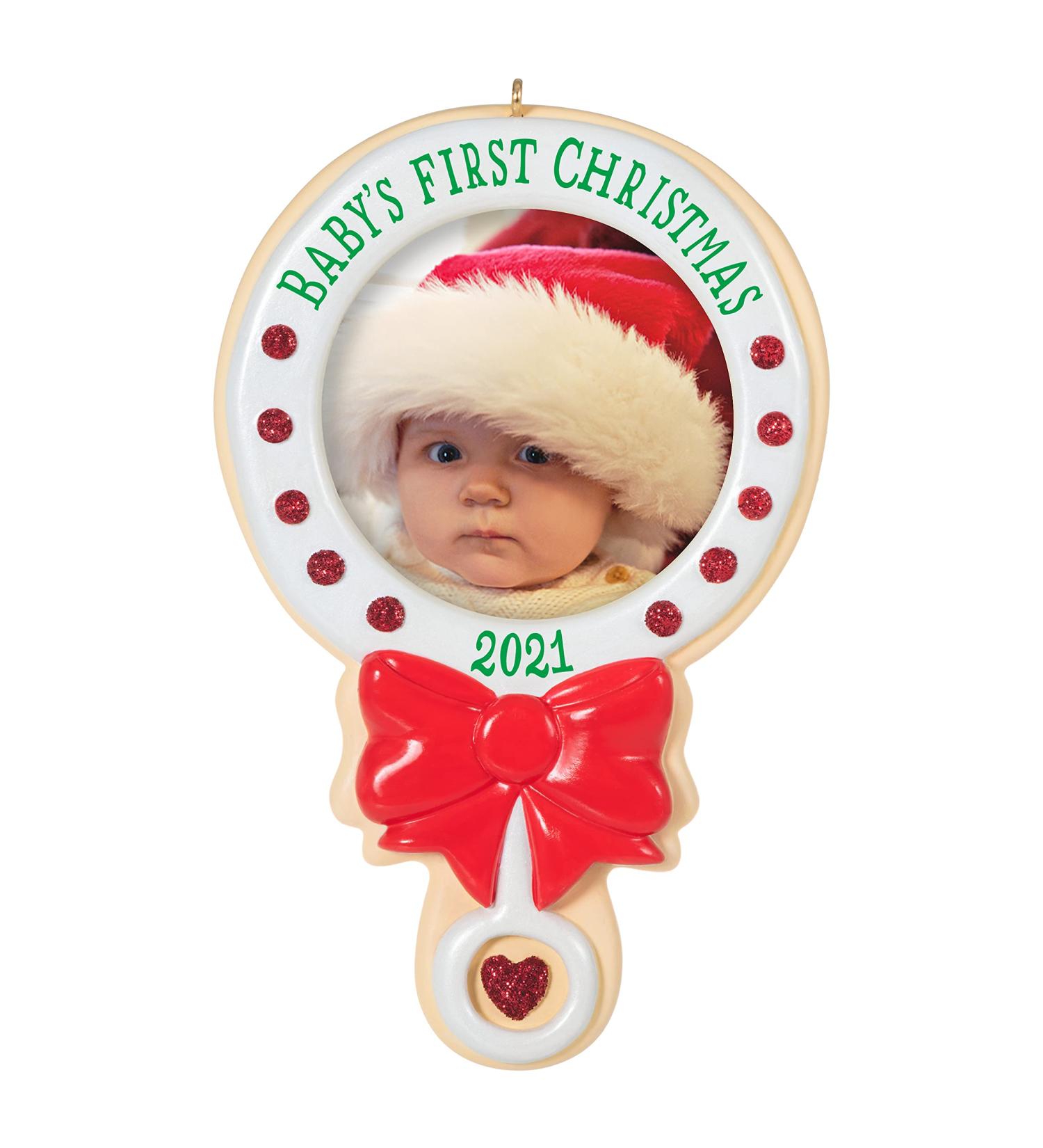 2021 Hallmark Keepsake Baby's First Christmas Photo Frame Ornament - Buy Online on GoSupps.com