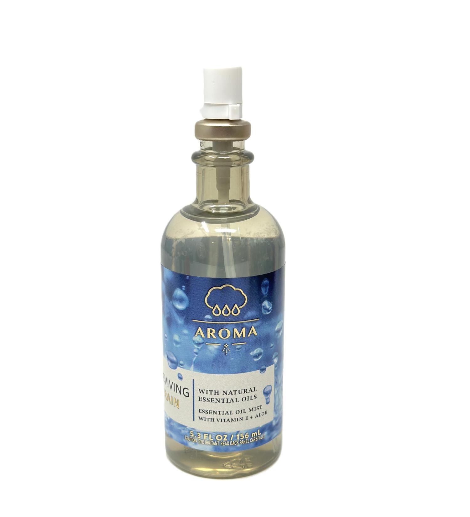Aroma Reviving Rain Essential Oil Mist Bath and Body 5.3 fl oz / 156 mL Fragrance Notes: Zesty Lime and Sparkling Neroli