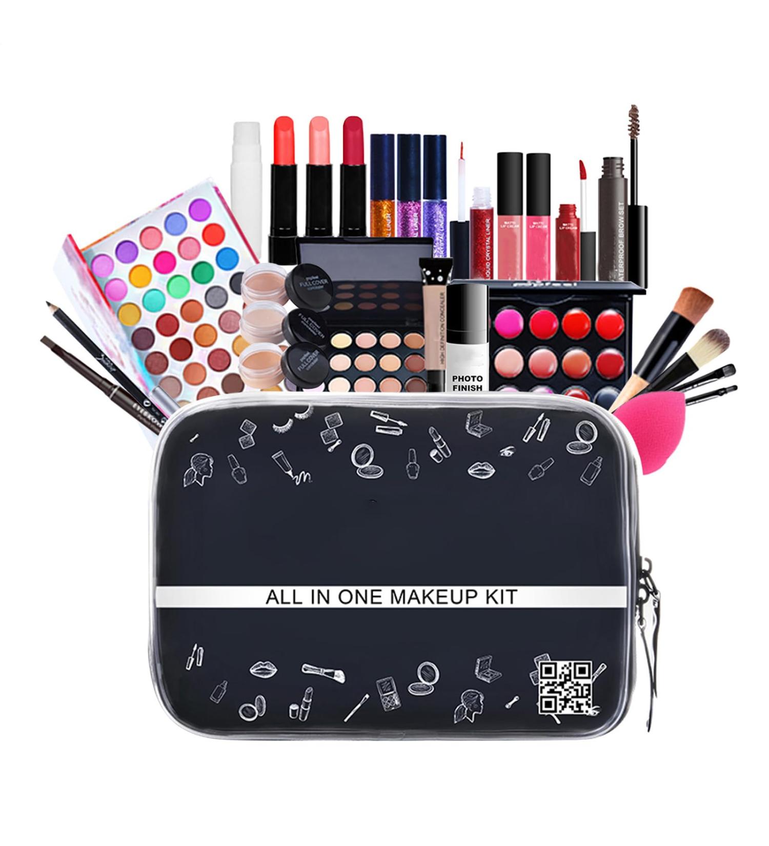 Kit de maquillage complet kit de maquillage pour femme kit complet Kit de de voyage - de de voyage avec trousse cosm tiques pour adolescentes femmes filles et pro - Buy Online on GoSupps.com