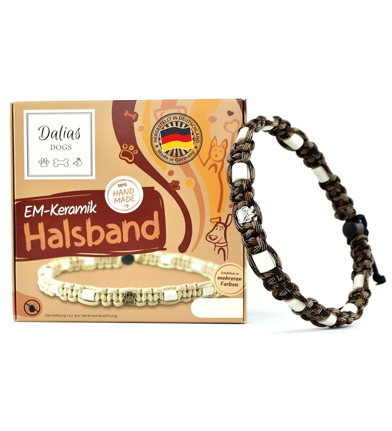 Buy Custom EM Ceramic Collar for Dogs & Cats | US Paracord - 61-70 cm Camouflage - Buy Online on GoSupps.com