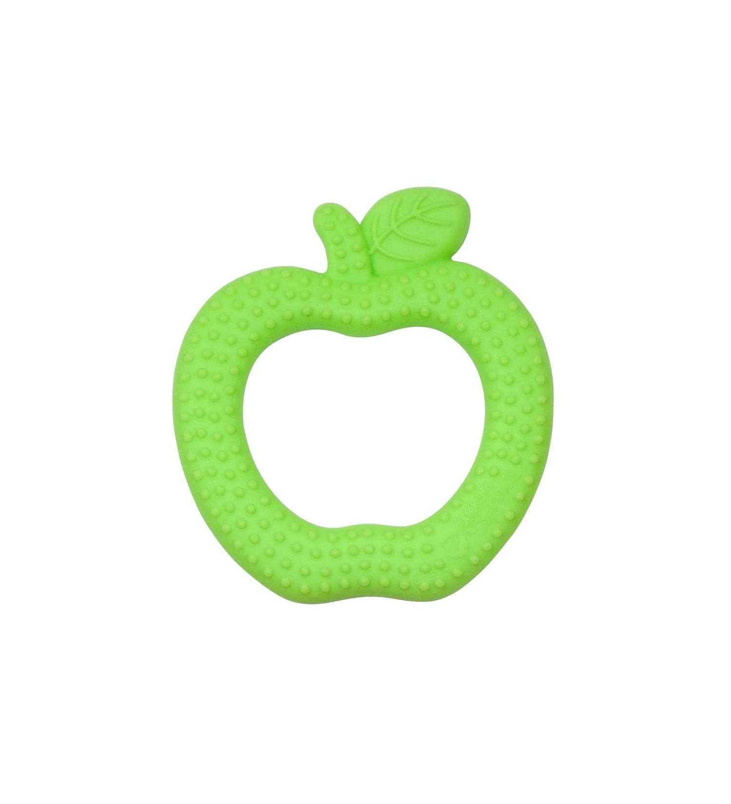 green sprouts Fruit Teether made from Silicone | Soothes gums & promotes healthy oral development | Soft  flexible silicone eases pain  Easy to hold  gum  & chew  Dishwasher safe Apple - Buy Online on GoSupps.com