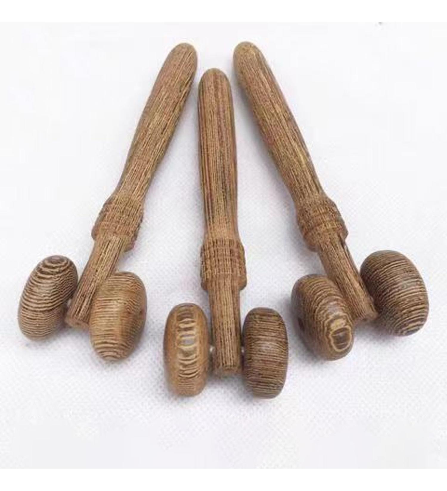 3-Part Wooden Nose Roller - Self-Massage Device for Shaping & Lifting Nose | At-Home Skin Care - Buy Online on GoSupps.com