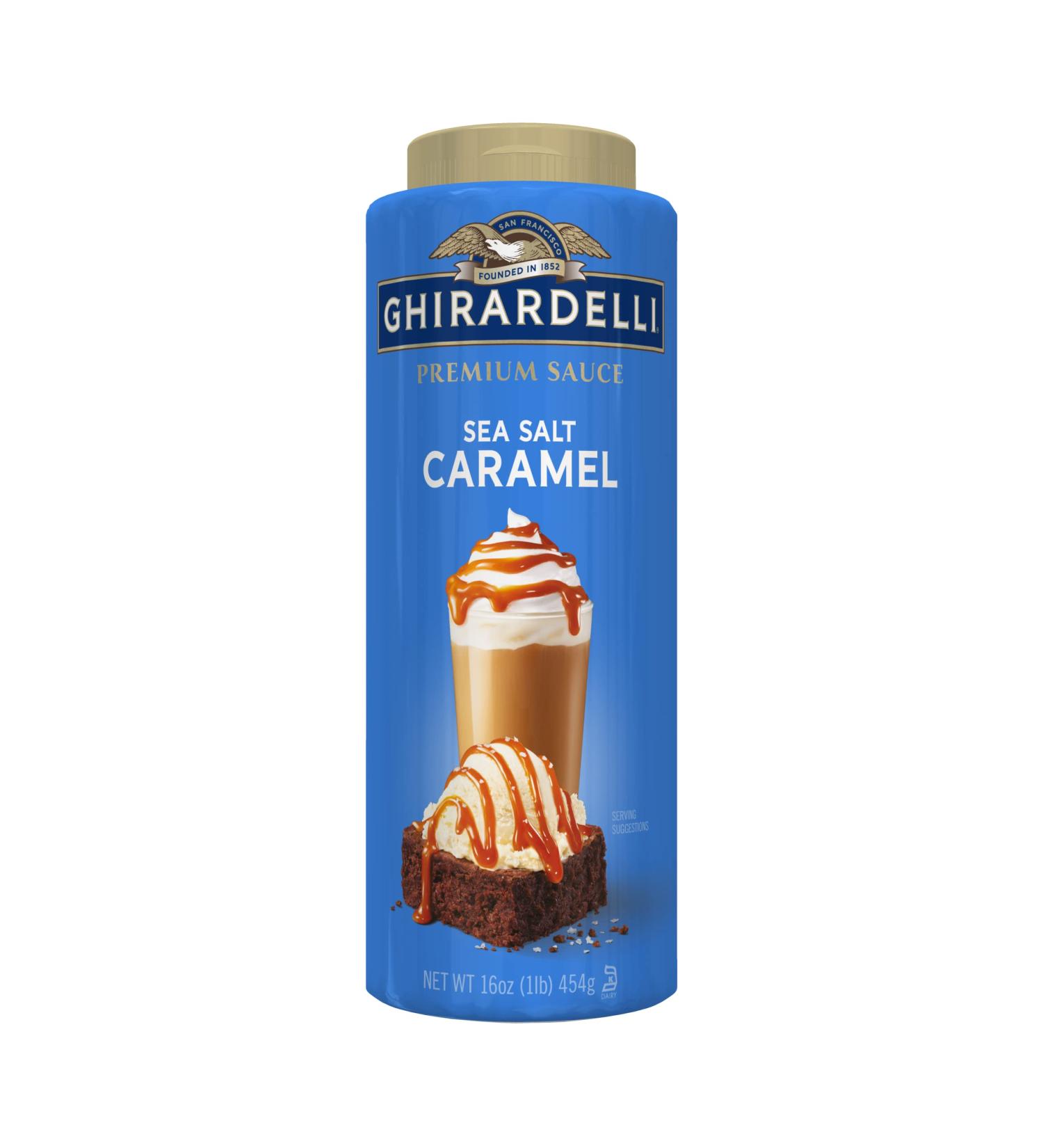 Ghirardelli Premium Sea Salt Caramel Sauce - 16 Oz | Buy Online - Buy Online on GoSupps.com
