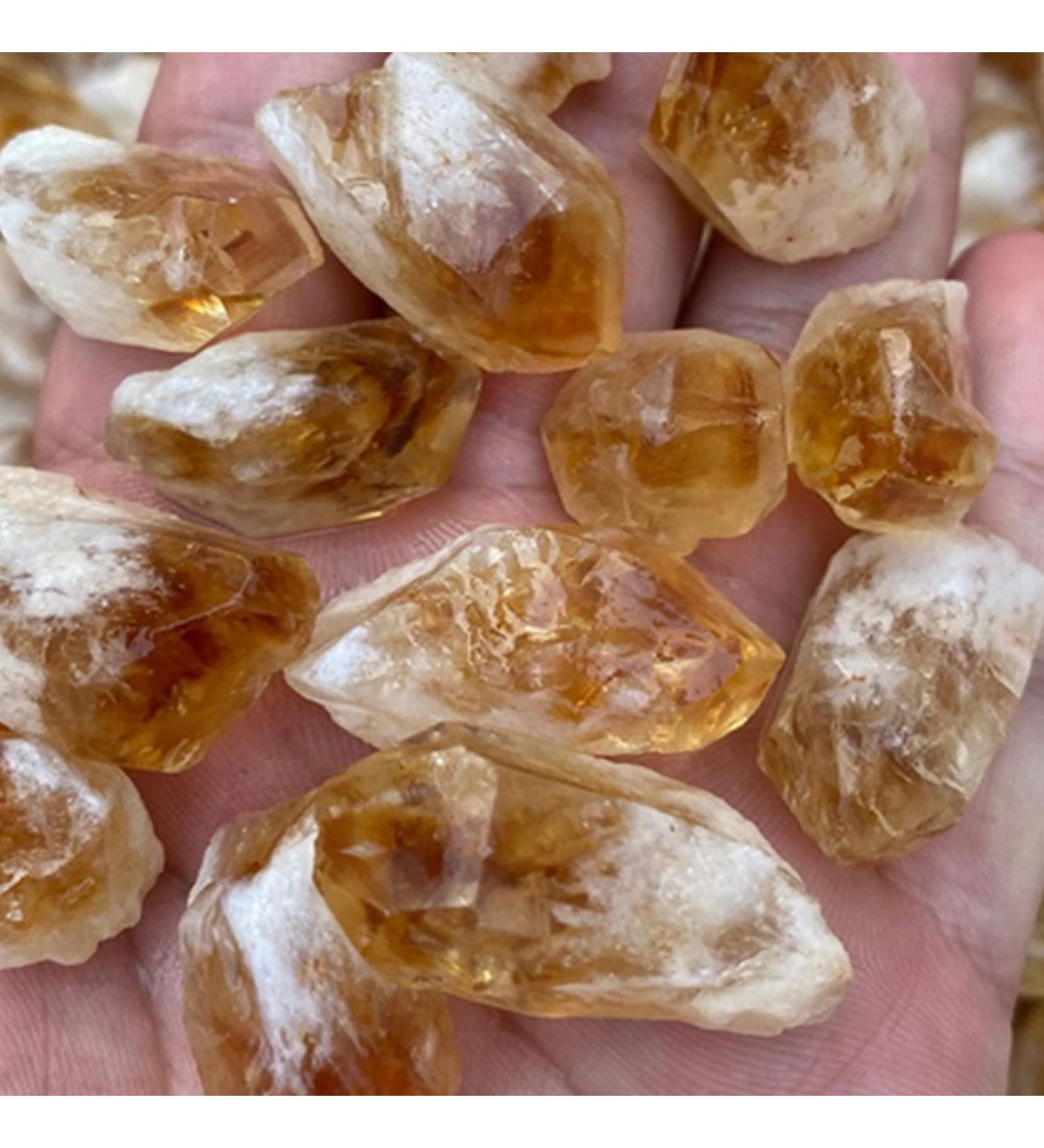 Natural Crystal Rough Random Rough Natural Citrine Point Quartz Cluster Raw Rock Ornaments Home Decoration 20 mm Citrine Point - Buy Online on GoSupps.com