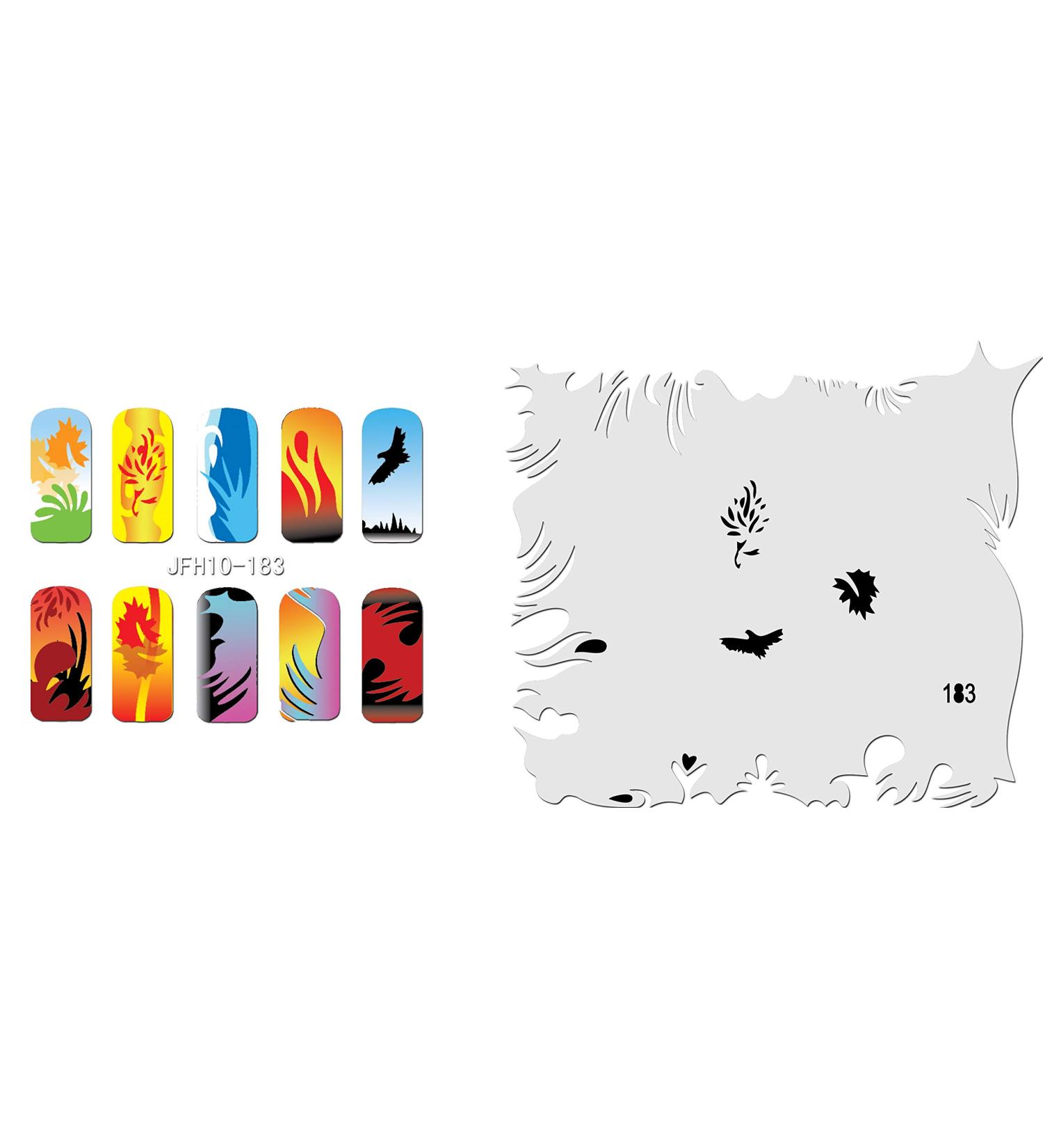 Fingernail stencil (airbrush nail art) Fengda JFH10-183