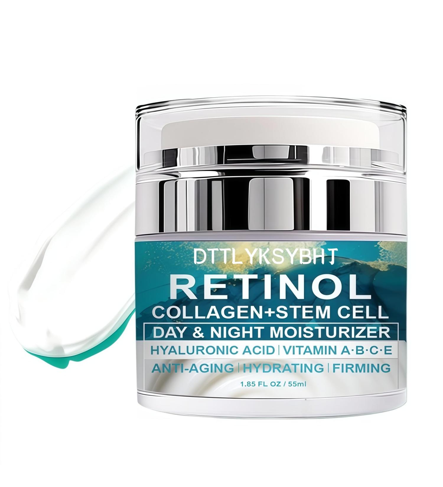 Collagen Face Cream with Retinol Hyaluronic Acid & Niacinamide - Anti-Wrinkle Firming & Hydrating Moisturizer with Plant Stem Cell Extract - Airless Pump for Day & Night Use - For All Skin Types - Buy Online on GoSupps.com