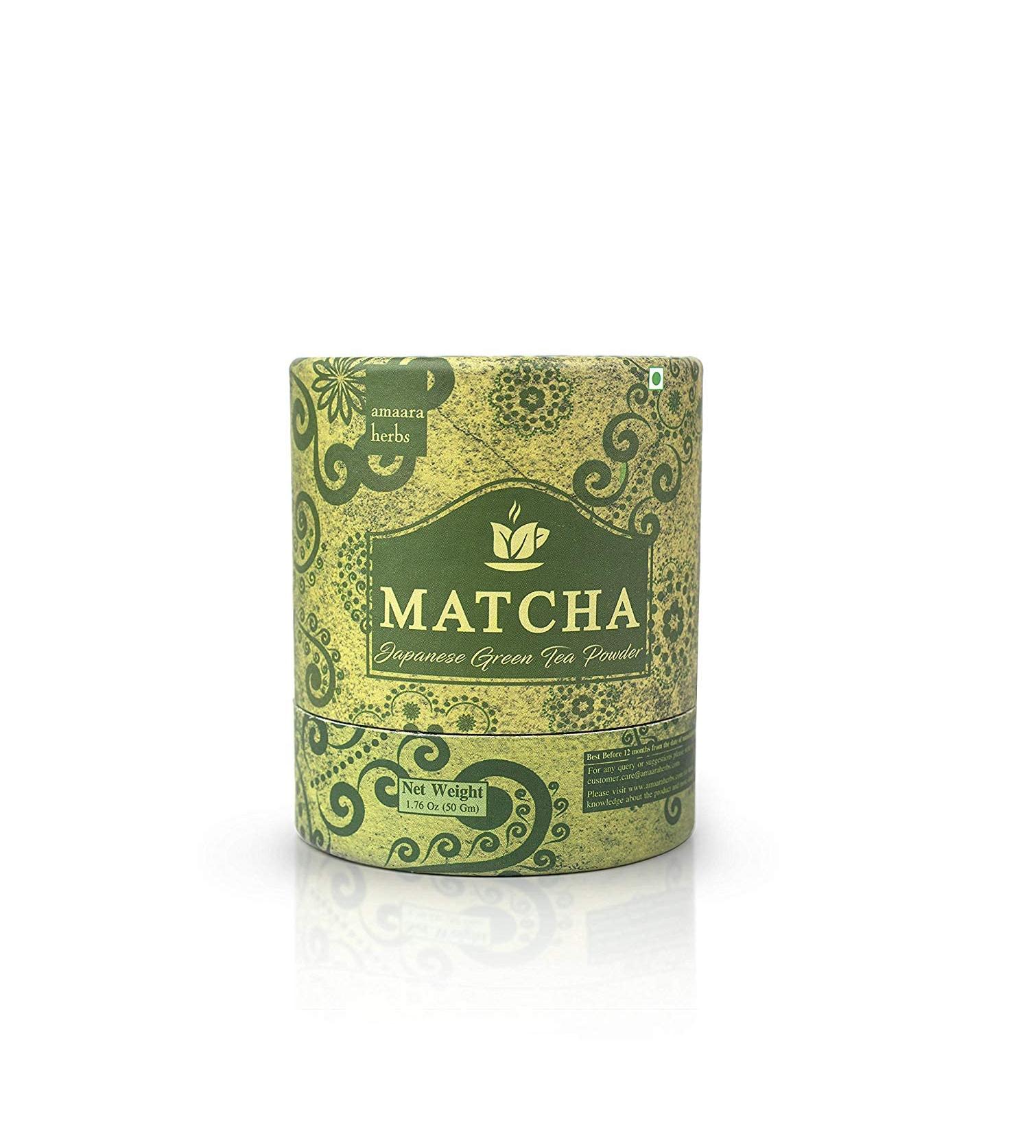 Natural Pure Herbal Amaara Herbs Matcha Japanese Green Tea Powder 10x Stronger Than Any Brewed Green-Tea 50g - Buy Online on GoSupps.com