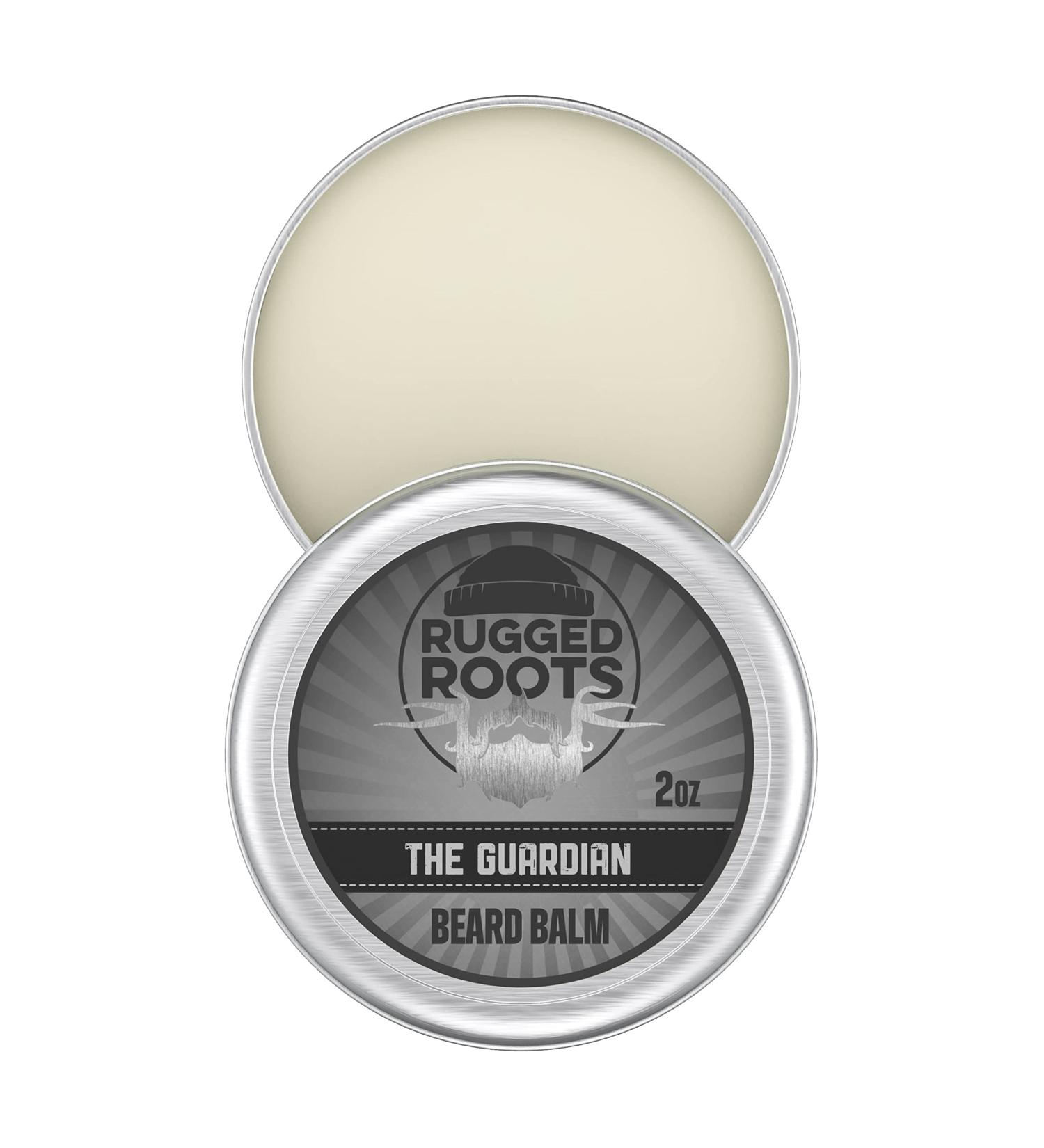 Beard Balm, Best Moisturizer,Conditioner, Softener for Dry Itchy Beard. Condition Mustache and Beard with All Natural Beeswax, Jojoba,Argon, Grape Seed and Babassu Oil (2, The Guardian) 2 The Guardian