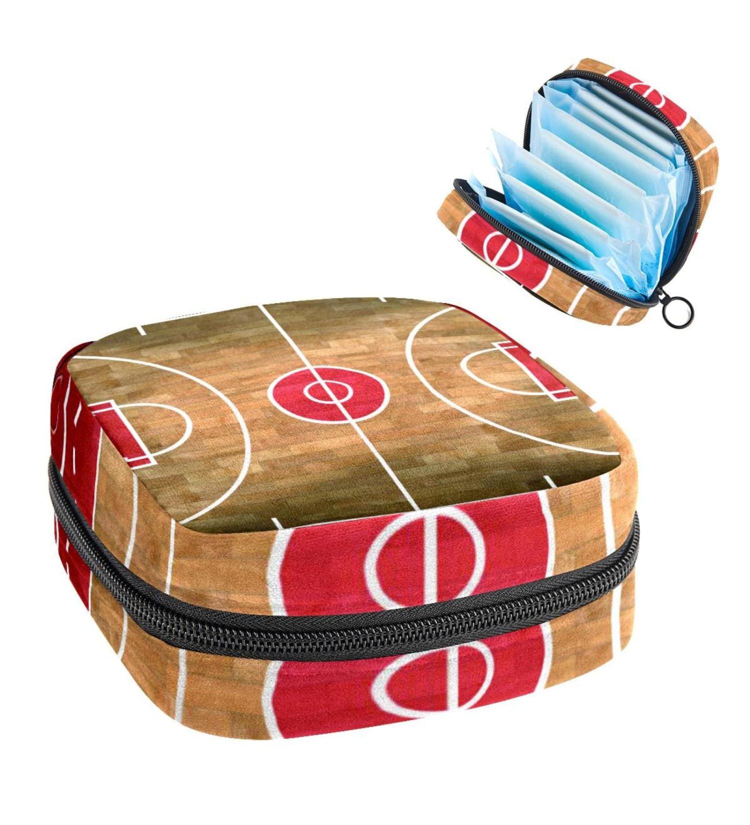 GIAPB Basketball Court Period Bag - Period Storage and Travel Makeup Pouch Color1418 - Buy Online on GoSupps.com