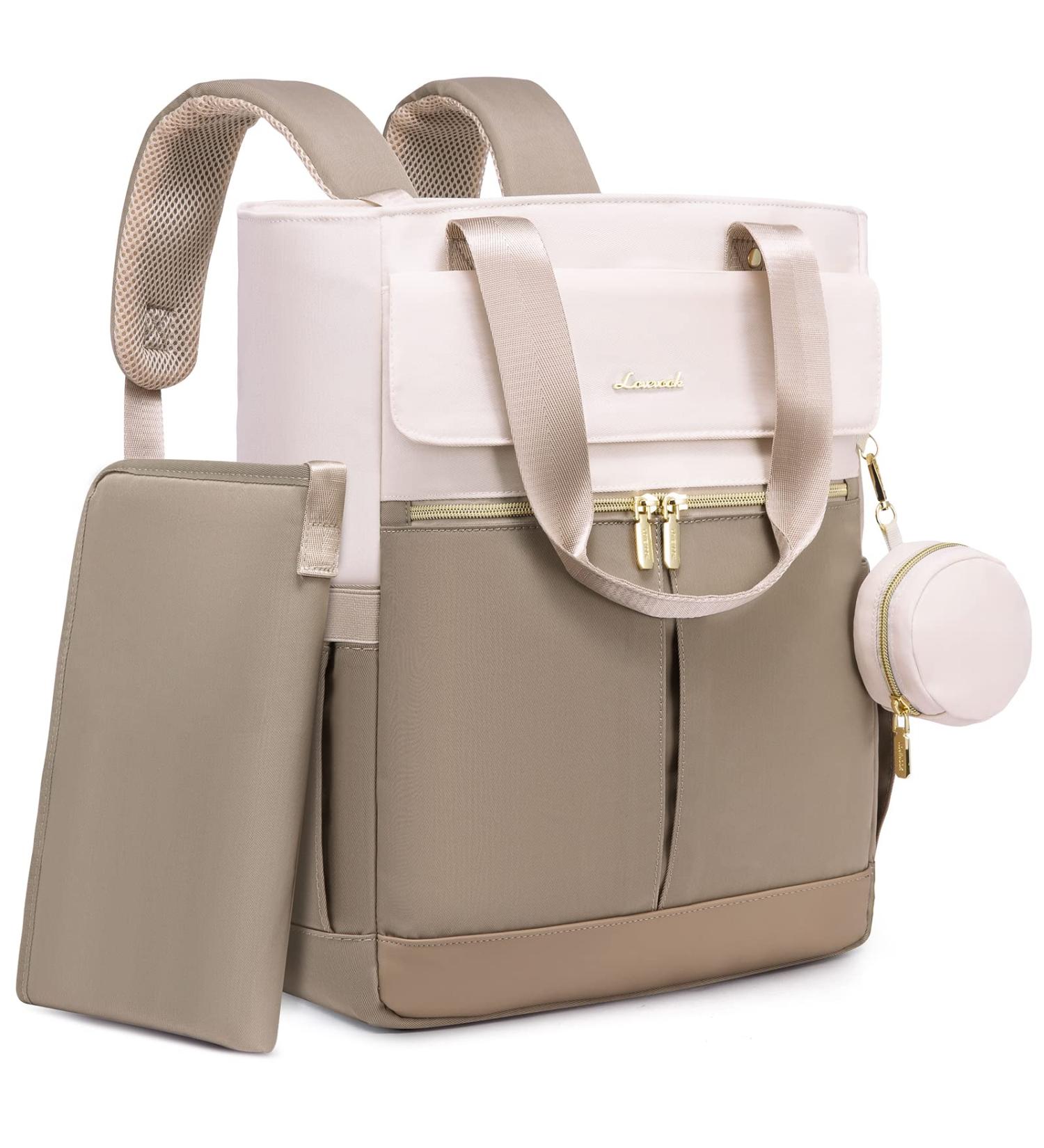 Kumini Wrap Backpack Love2024 | Stylish Diaper Bag & Mama Bag | Multifunctional Beige/Khaki Baby Backpack for Moms - Buy Online on GoSupps.com