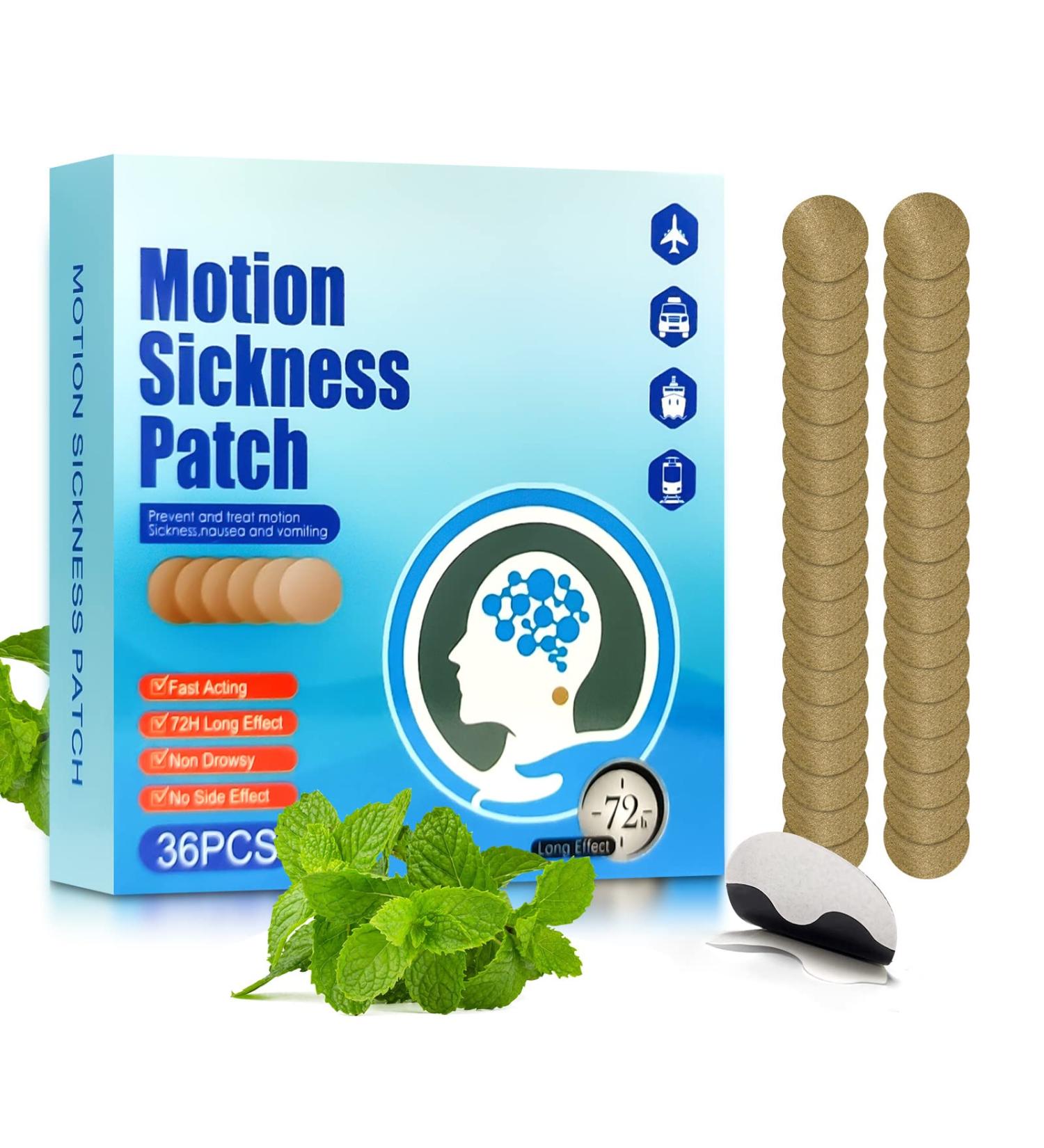 LEOP Motion Sickness Patches - 36 Count Sea Sickness Patch for Nausea Relief in Adults and Kids | Travel Essential for Cars, Ships, Airplanes - Buy Online on GoSupps.com