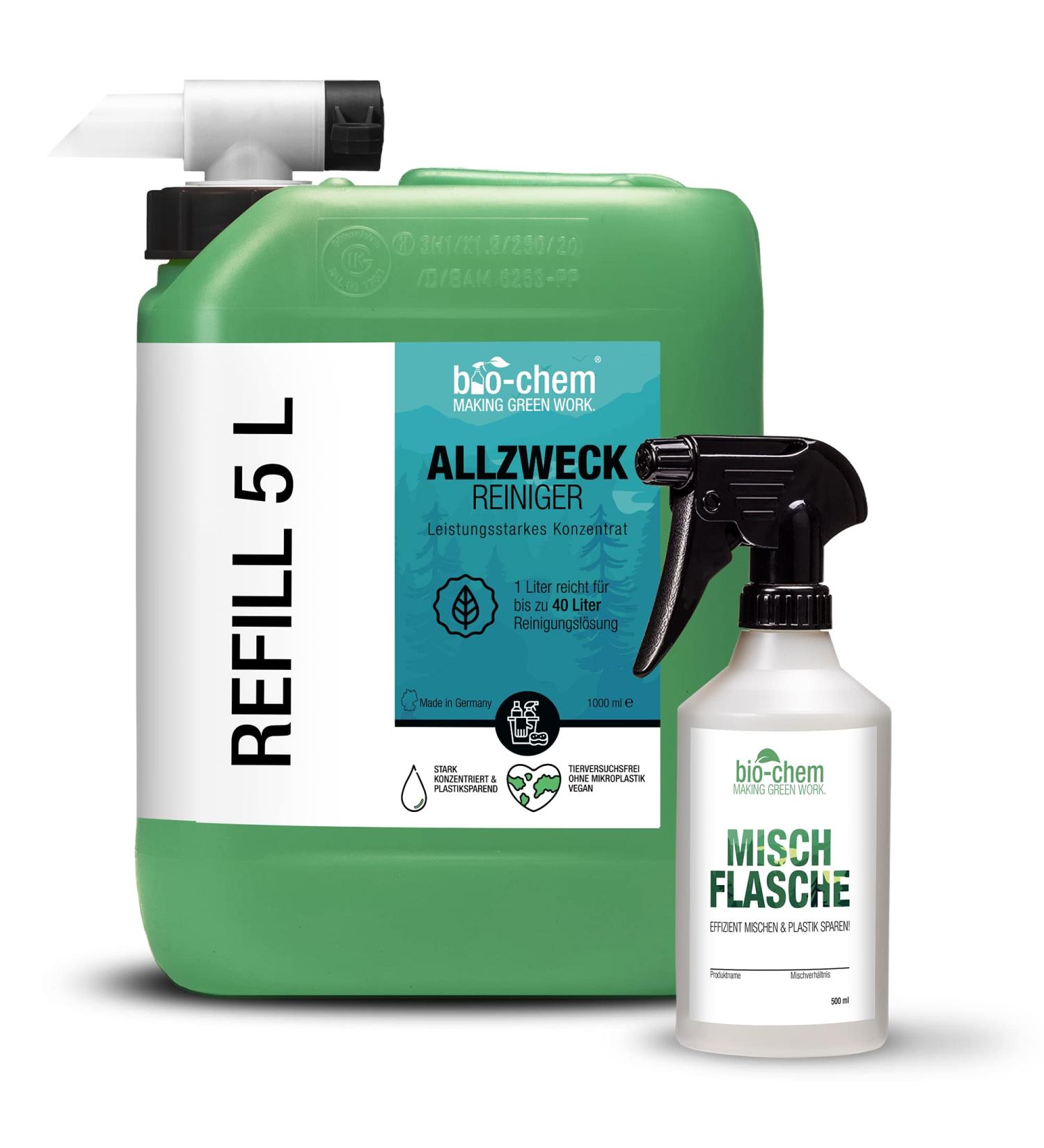 Organic All-Purpose Clean Concentrate - Powerful 5L Canister with Accessories for Kitchen & Household Hygiene - Buy Online on GoSupps.com