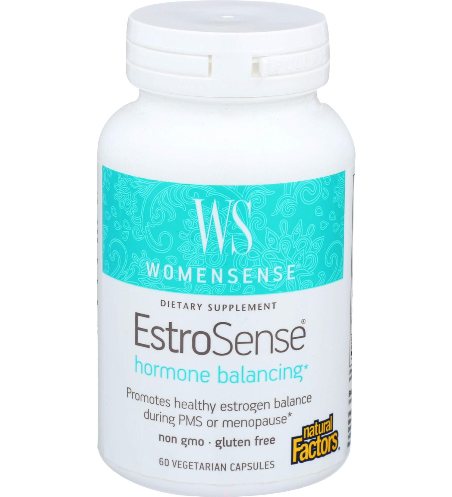Natural Factors WomenSense EstroSense - Hormone Balancing 60 Veg Capsules - Buy Online on GoSupps.com