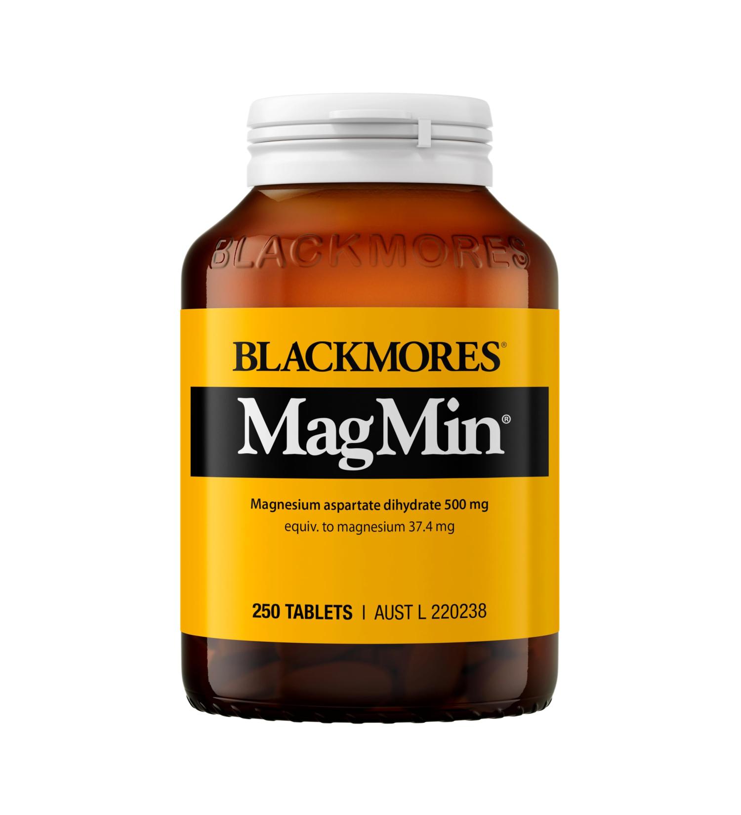 Blackmores Magmin 500mg 250 Tablets - Buy Online on GoSupps.com