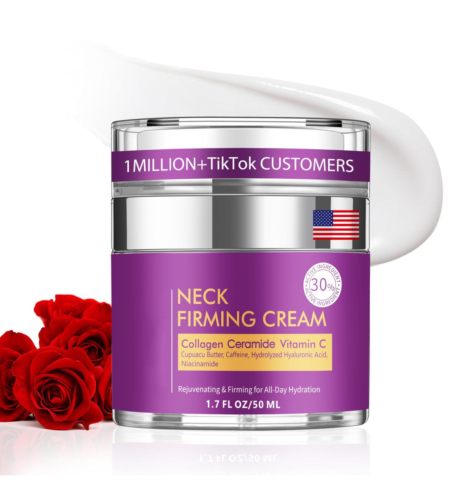 Neck Cream for Tightening and Firming Fast-Absorbing Anti-Aging Neck & Face Cream with Collagen & Peptides Visible Results in Days Daily Moisturizing for Neck Face & Chest 1.7 Fl Oz 1.7 Fl Oz (Pack of 1) - Buy Online on GoSupps.com