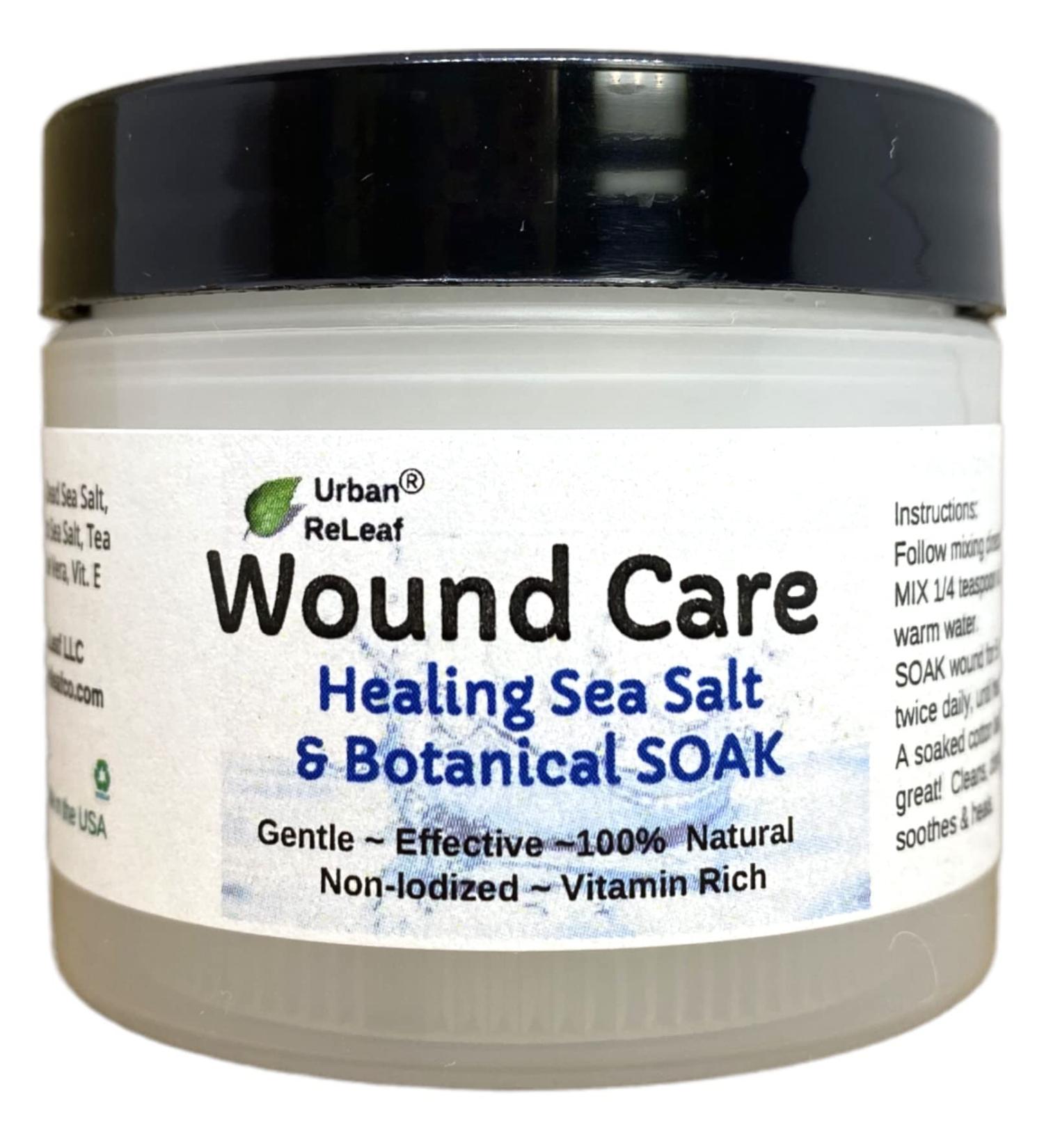 Urban ReLeaf Wound Care Sea Salt Botanical SOAK - Gentle & Effective Healing, Disinfectant, 100% Natural - Buy Online on GoSupps.com
