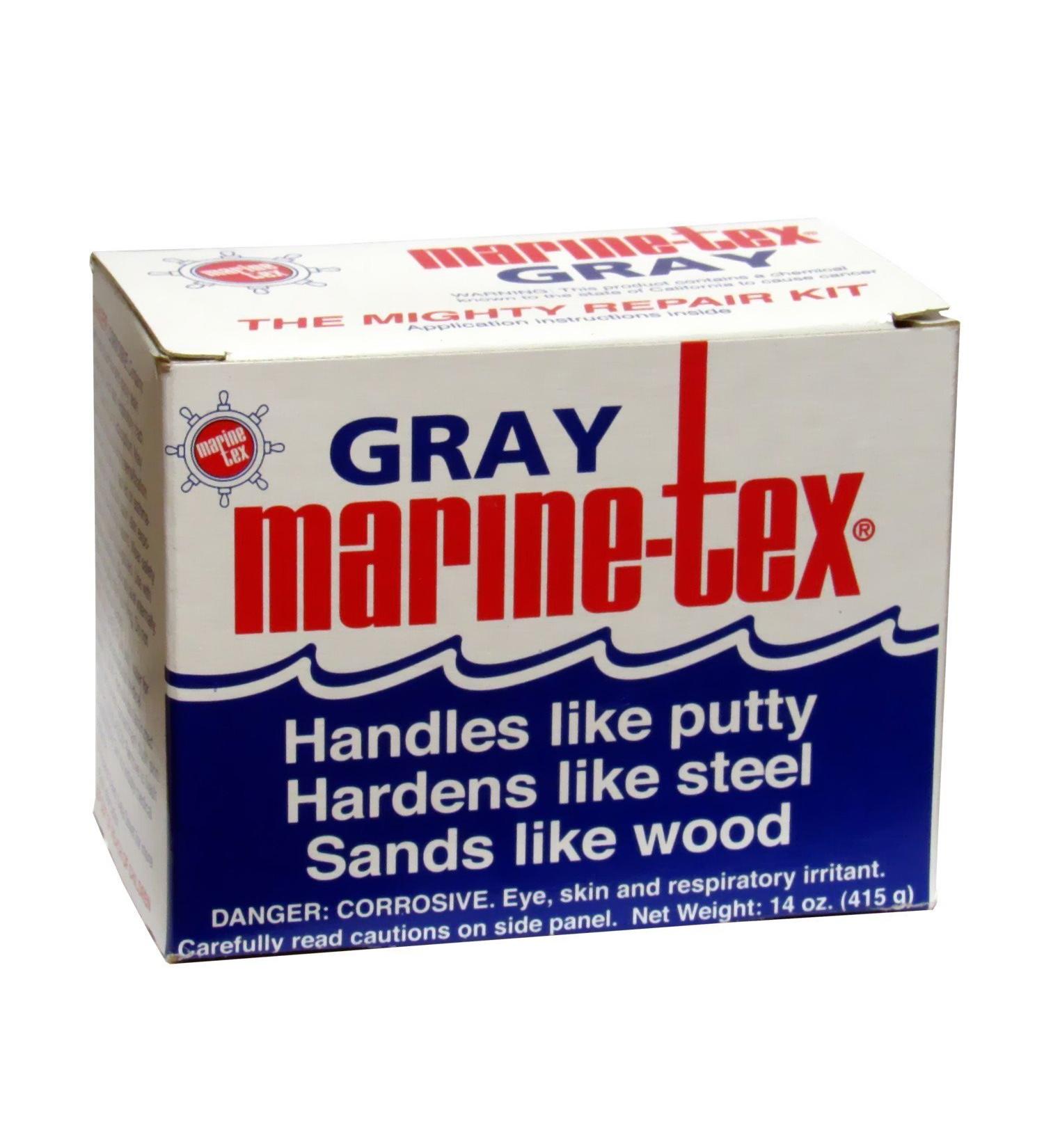 Marine-Tex Epoxy Putty Gray 12 oz Kit - Repair & Restore Marine Surfacesgithub - Buy Online on GoSupps.com
