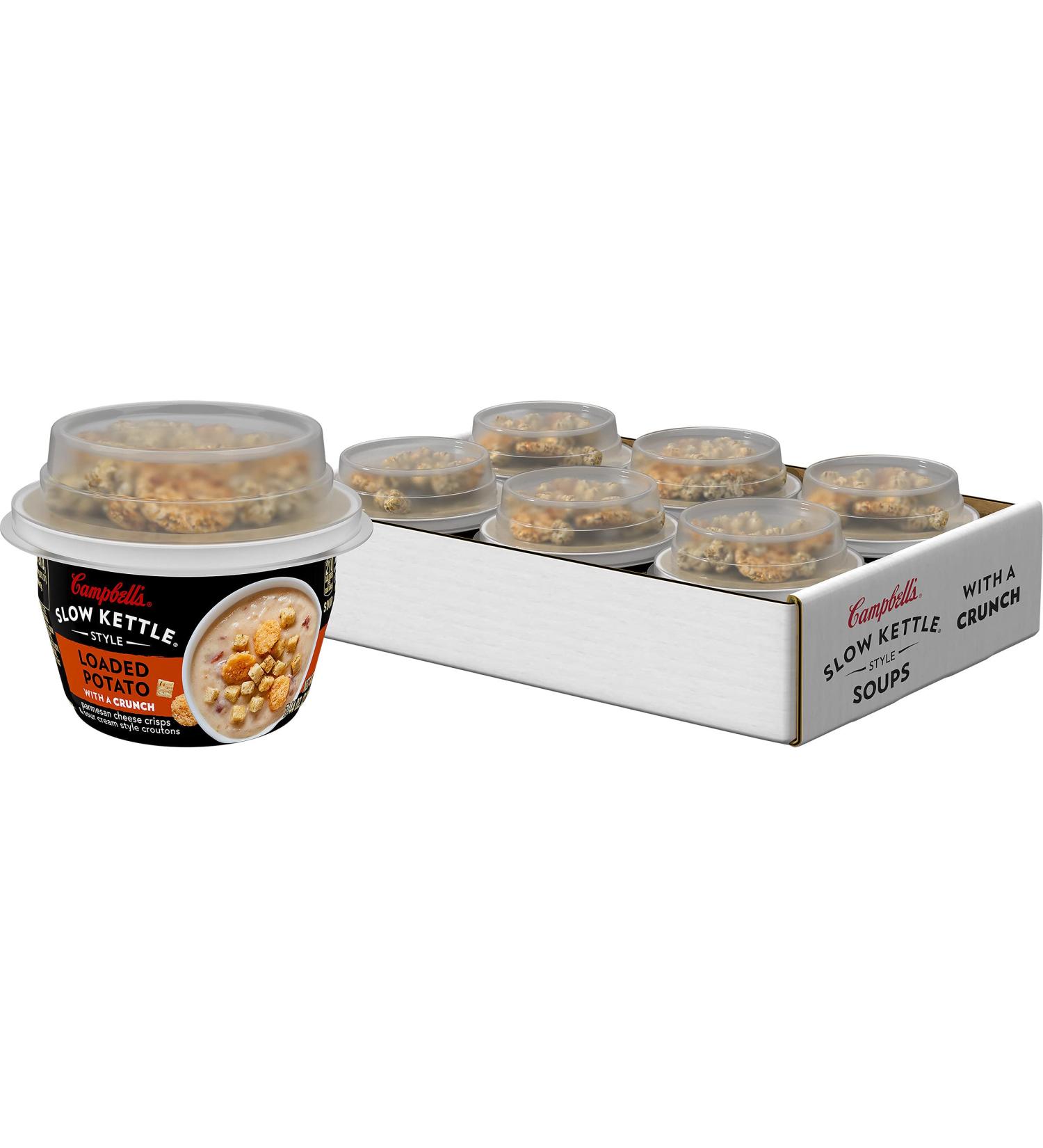 Campbell's Slow Kettle Style Loaded Potato Soup Cup 7oz (Pack of 6) - Buy Online on GoSupps.com