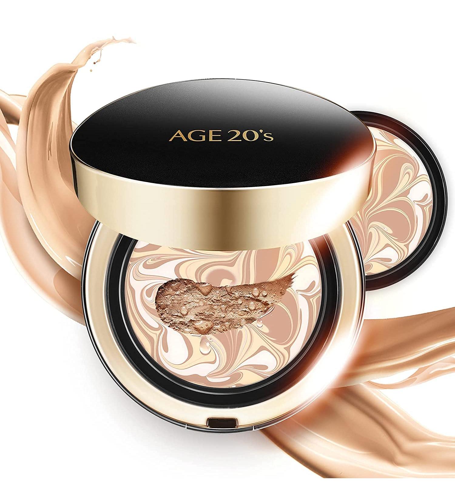 AGE 20's Signature Intense Cover SPF 50+ Refill #21 Light Beige (14g x 2ea) Essence Cushion Foundation Sunscreen Makeup - Buy Online on GoSupps.com