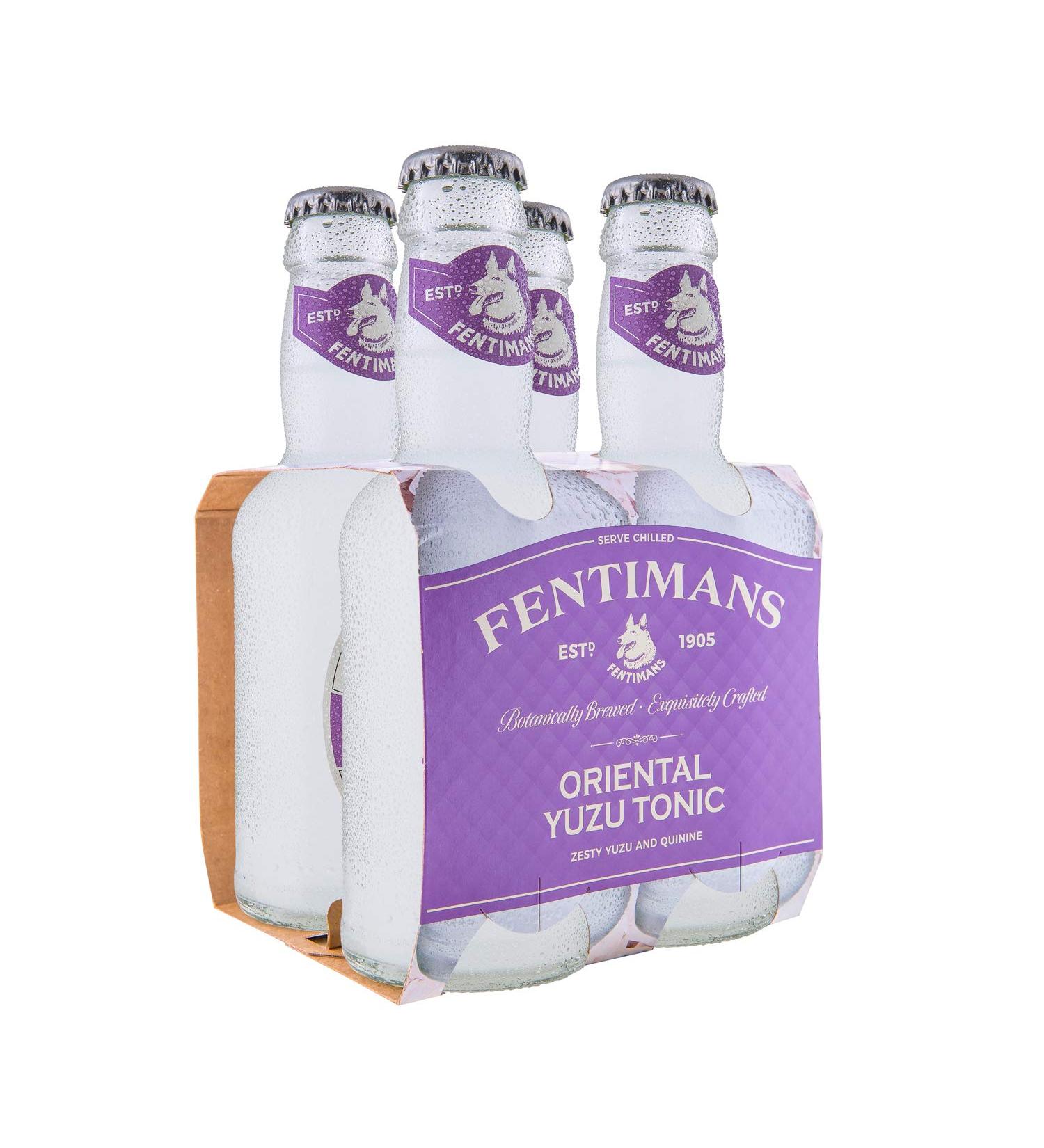 Fentimans Oriental Yuzu Tonic 200ml x 4 - Exotic Flavour Pack - Buy Online on GoSupps.com
