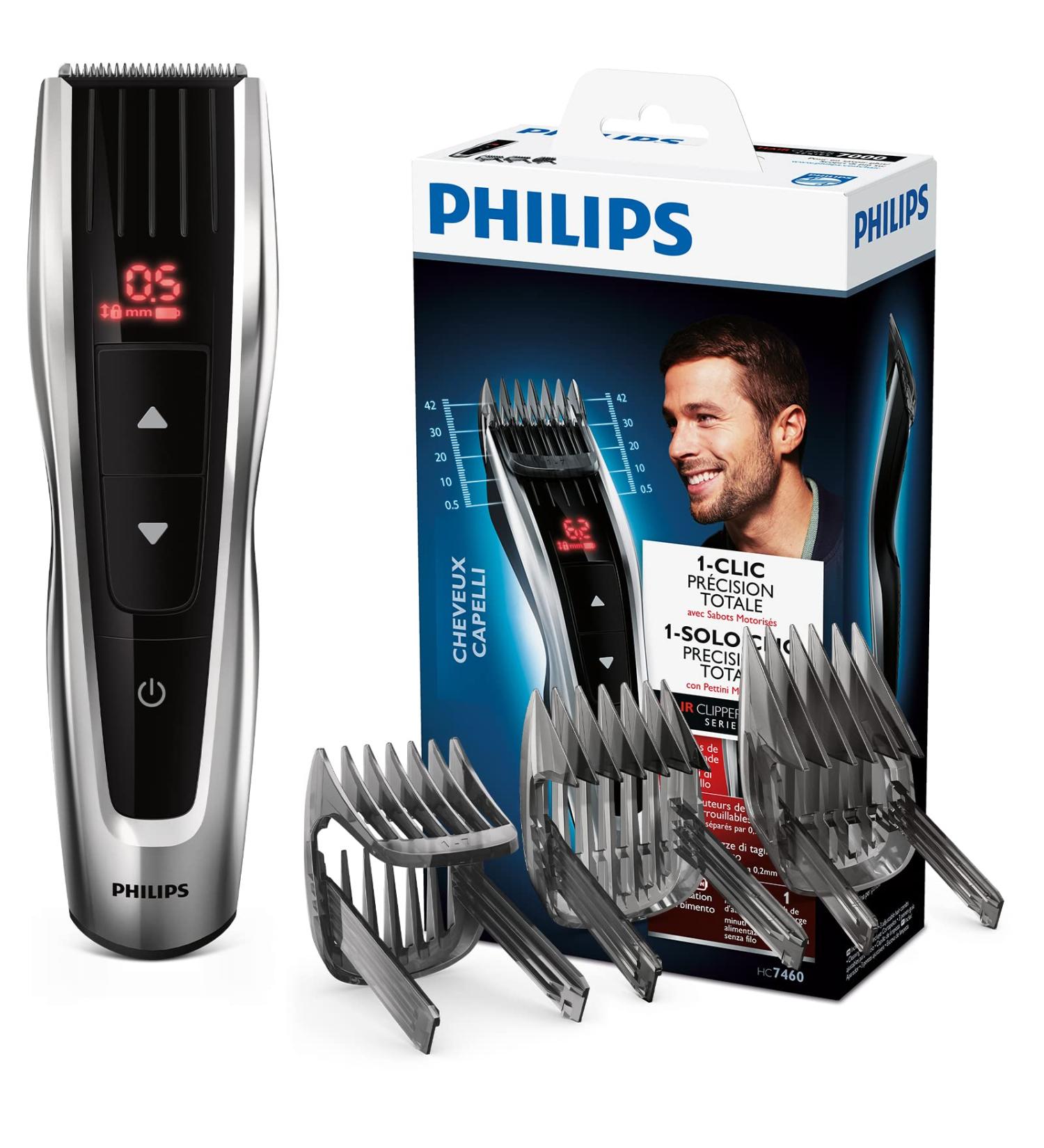 Philips Hair Clipper Series 7000 Hair Trimmer with DualCut Technology and 60 Length Settings (Model HC7460/15) With 60 length settings - Buy Online on GoSupps.com