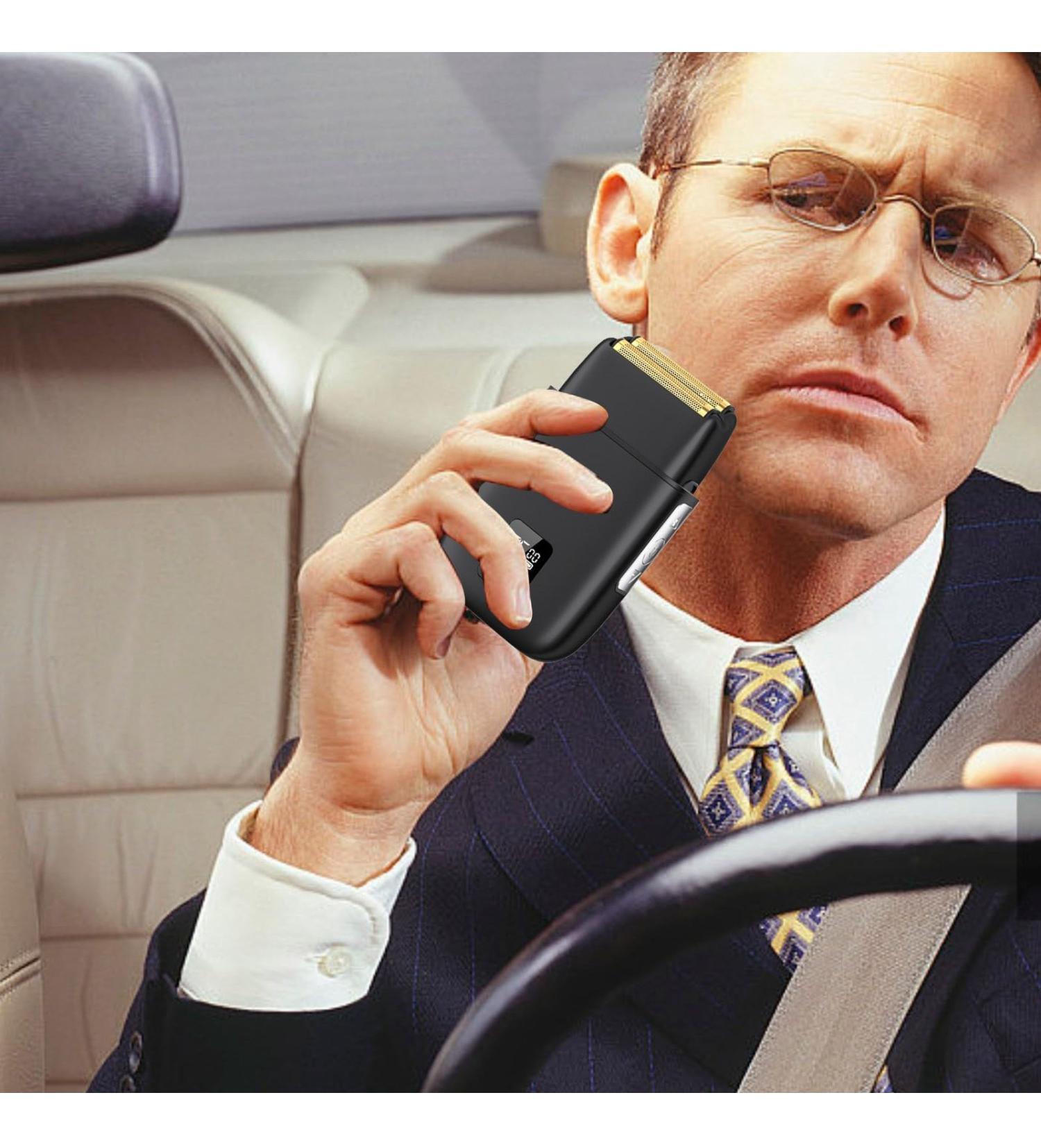 Buy Electric Razor for Men - Waterproof Foil Shaver with 3 Speeds & LED Display | Best Close Shave Trimmer for Face Beard & Head | Ideal Gifts for Men - Buy Online on GoSupps.com