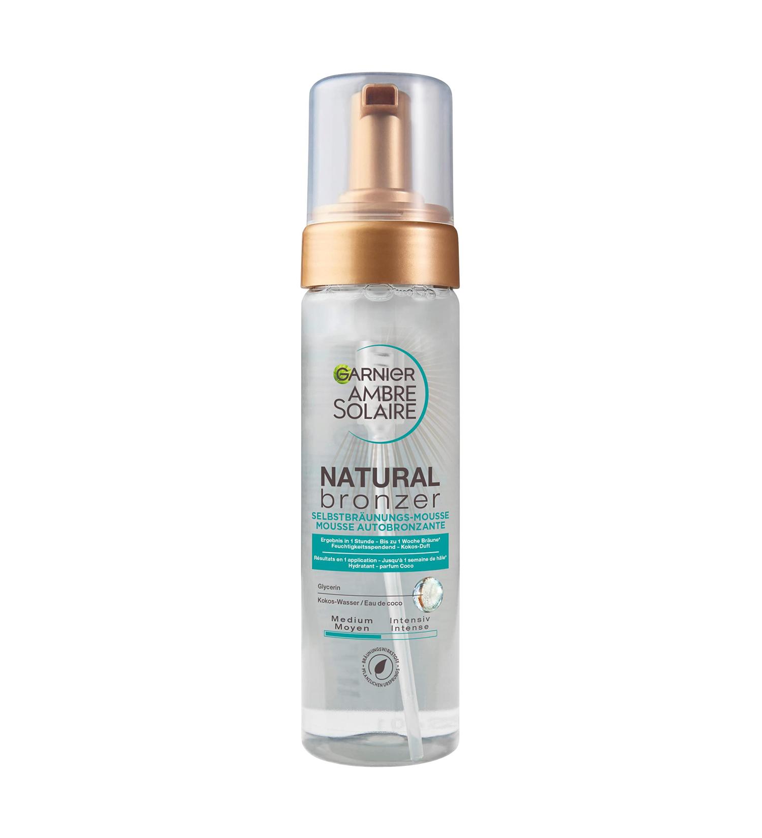 Garnier Self-Tanning Mousse - Nourishing & Stain-Free 200ml | Ambre Solaire Natural Bronzer for a Natural Tan | International Shipping Available - Buy Online on GoSupps.com