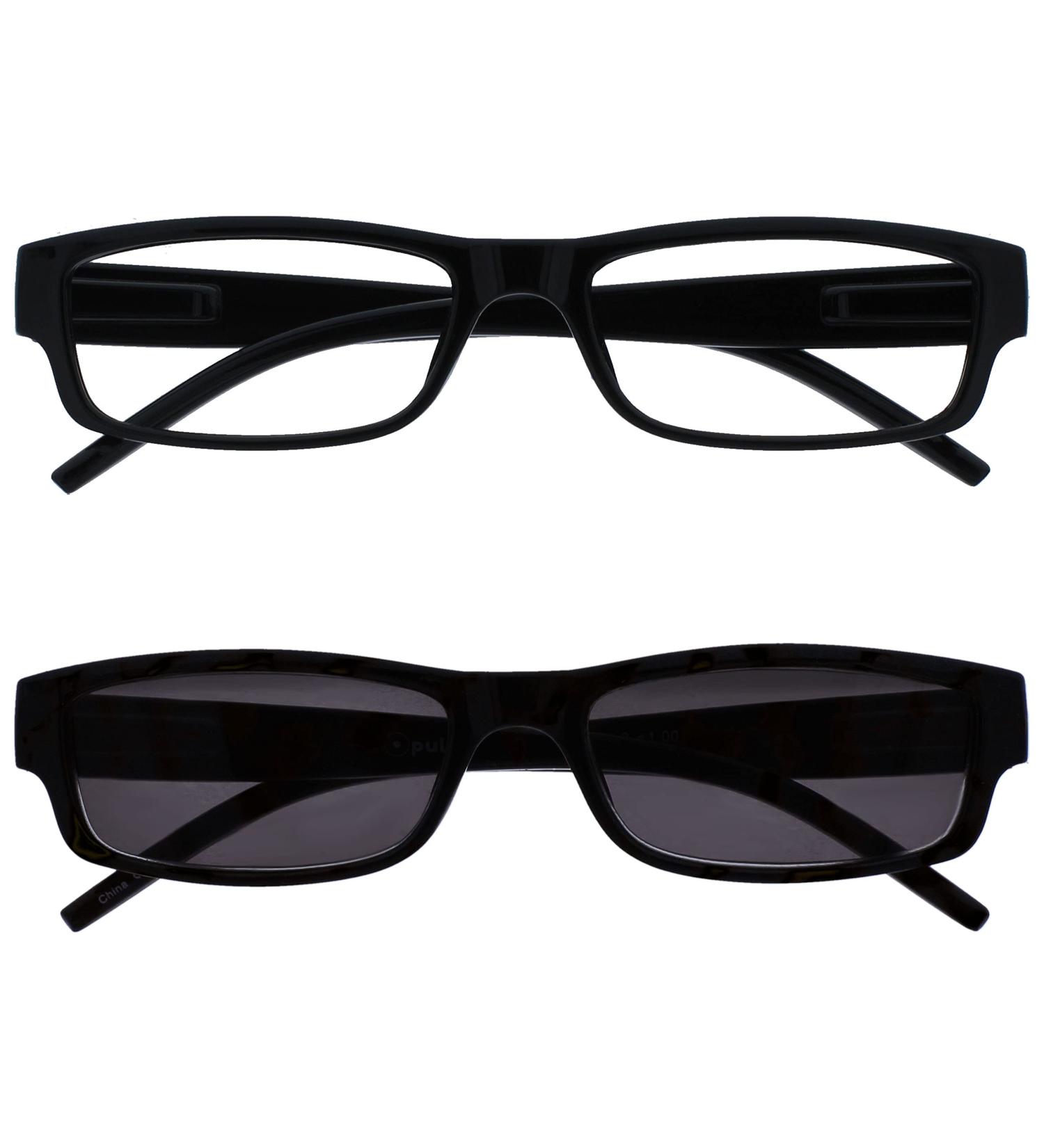 Black UV400 Reading Glasses - Double Pack for Men & Women | RS32-1 +3.00 Diopters - Buy Online on GoSupps.com